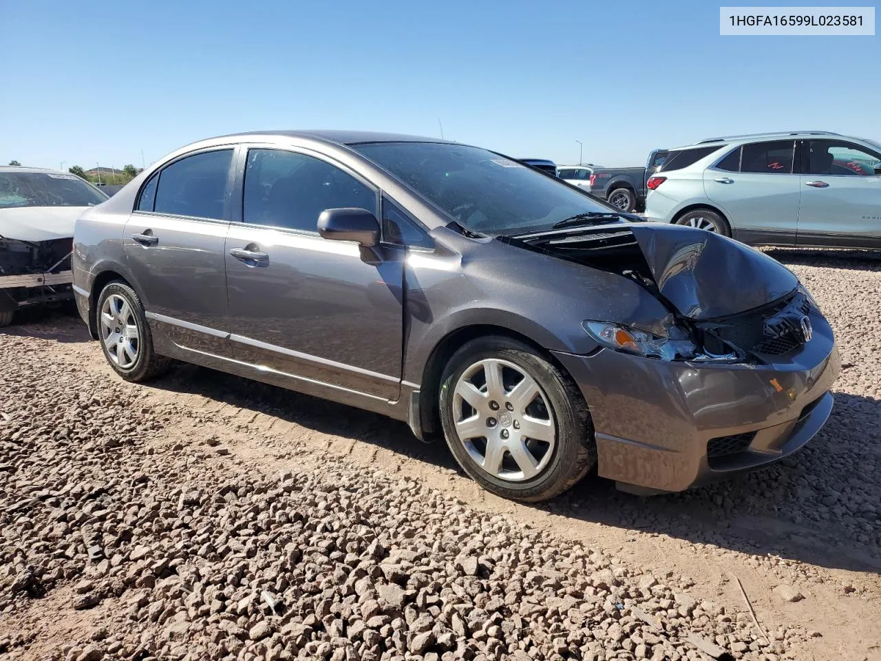 2009 Honda Civic Lx VIN: 1HGFA16599L023581 Lot: 80048194