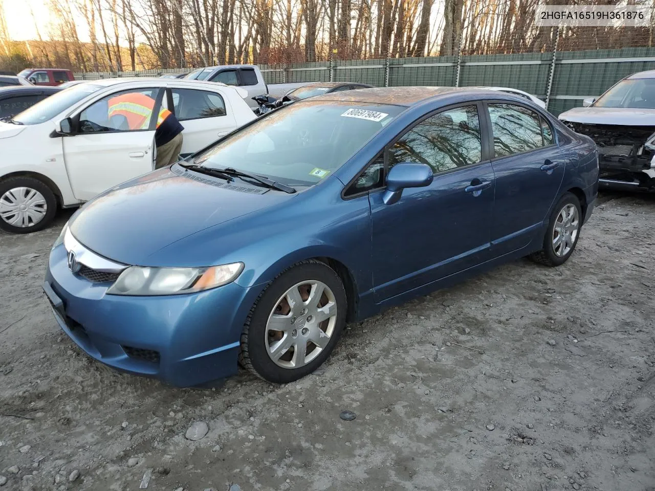 2009 Honda Civic Lx VIN: 2HGFA16519H361876 Lot: 80697984