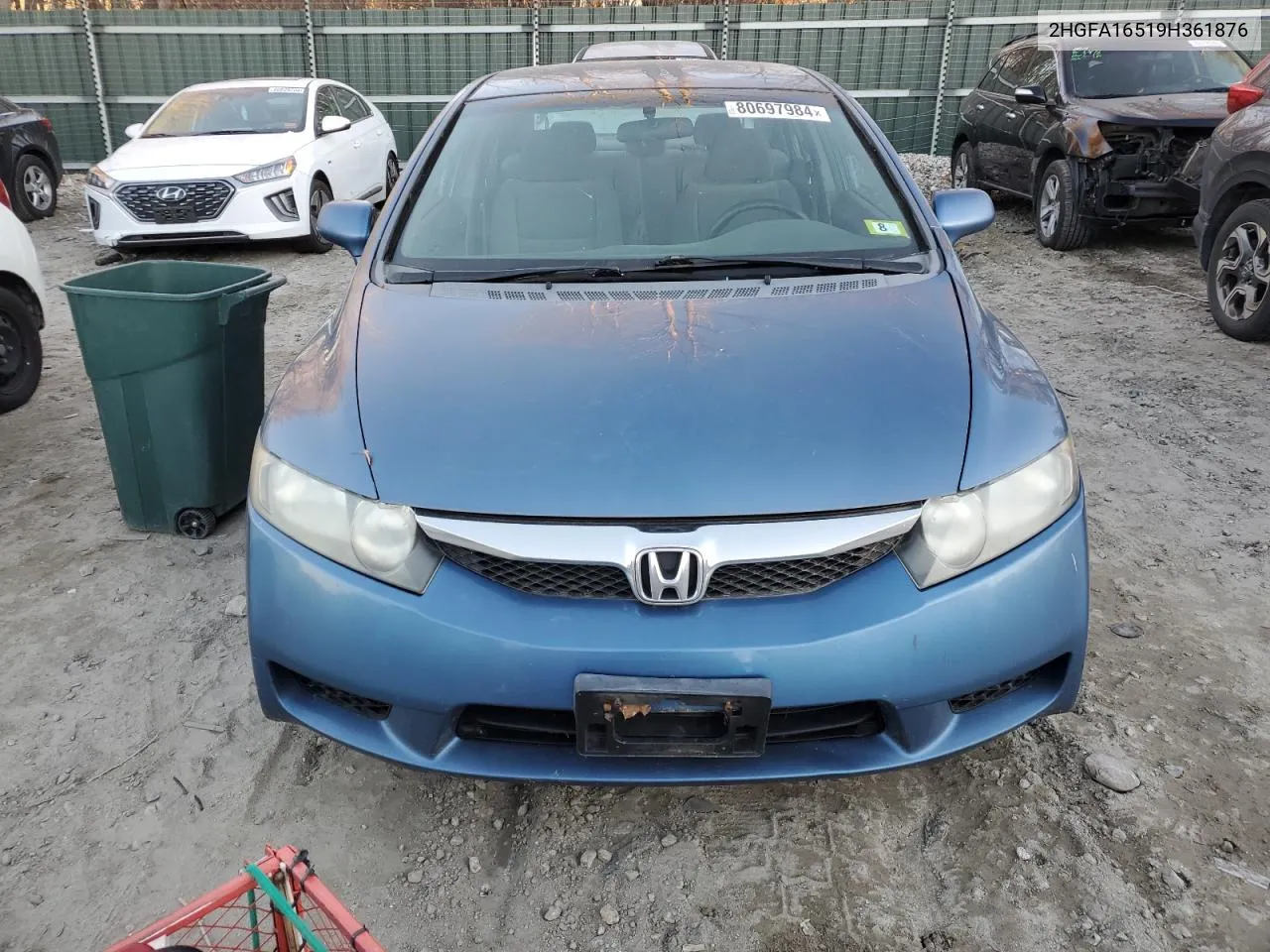 2009 Honda Civic Lx VIN: 2HGFA16519H361876 Lot: 80697984