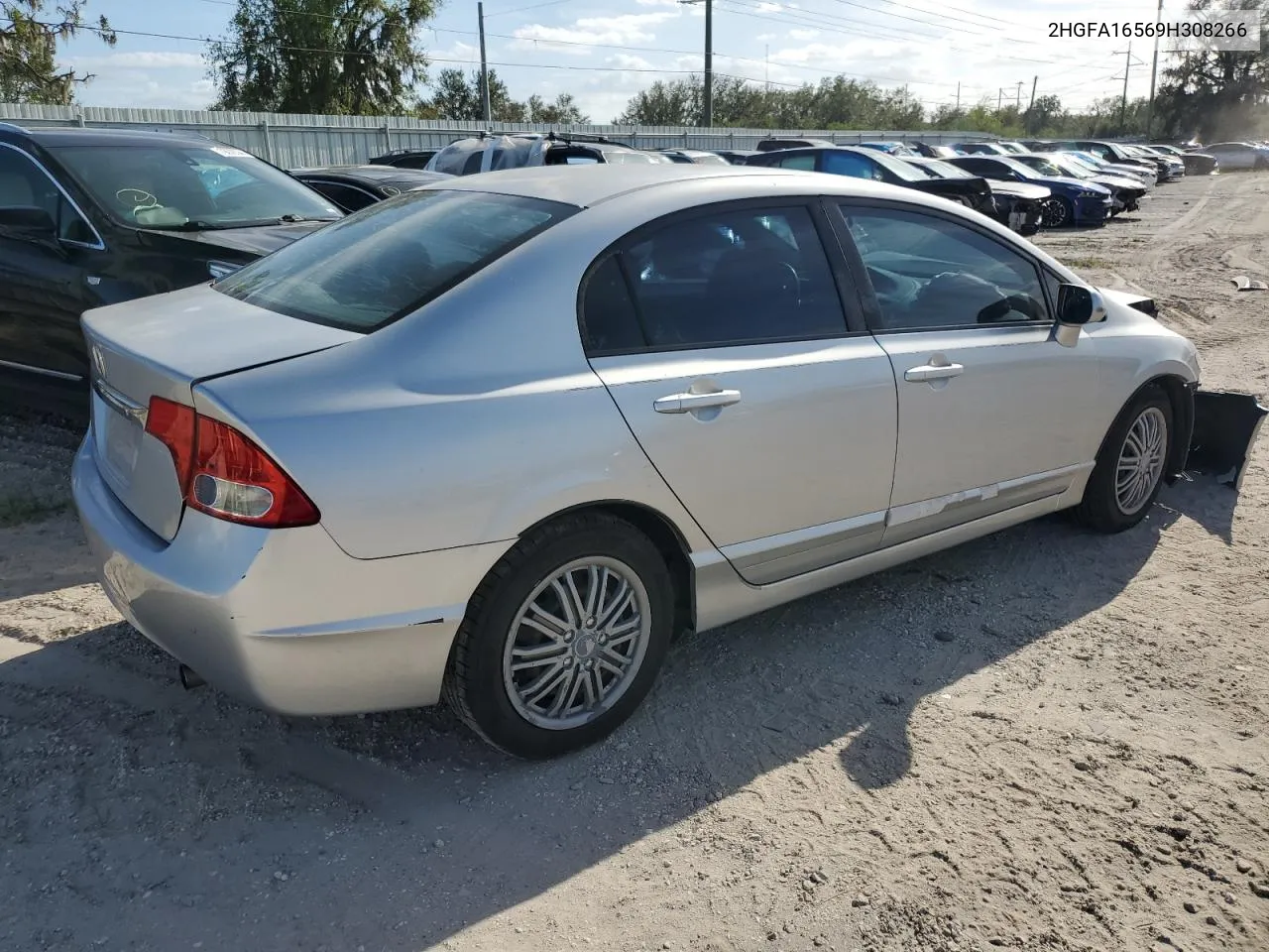 2009 Honda Civic Lx VIN: 2HGFA16569H308266 Lot: 80778834