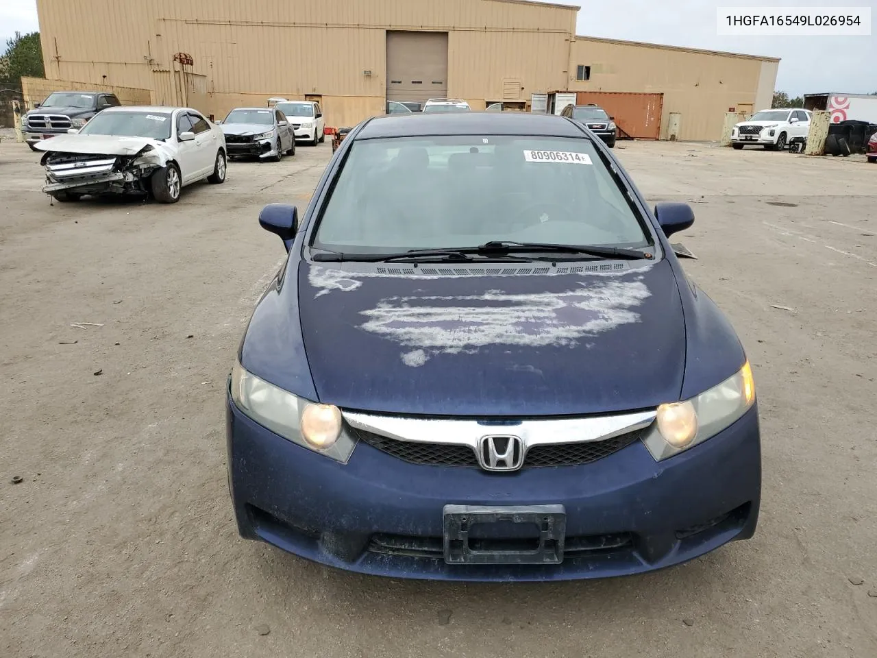 2009 Honda Civic Lx VIN: 1HGFA16549L026954 Lot: 80906314