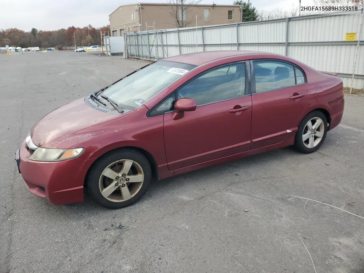 2009 Honda Civic Lx-S VIN: 2HGFA15689H333518 Lot: 80928984