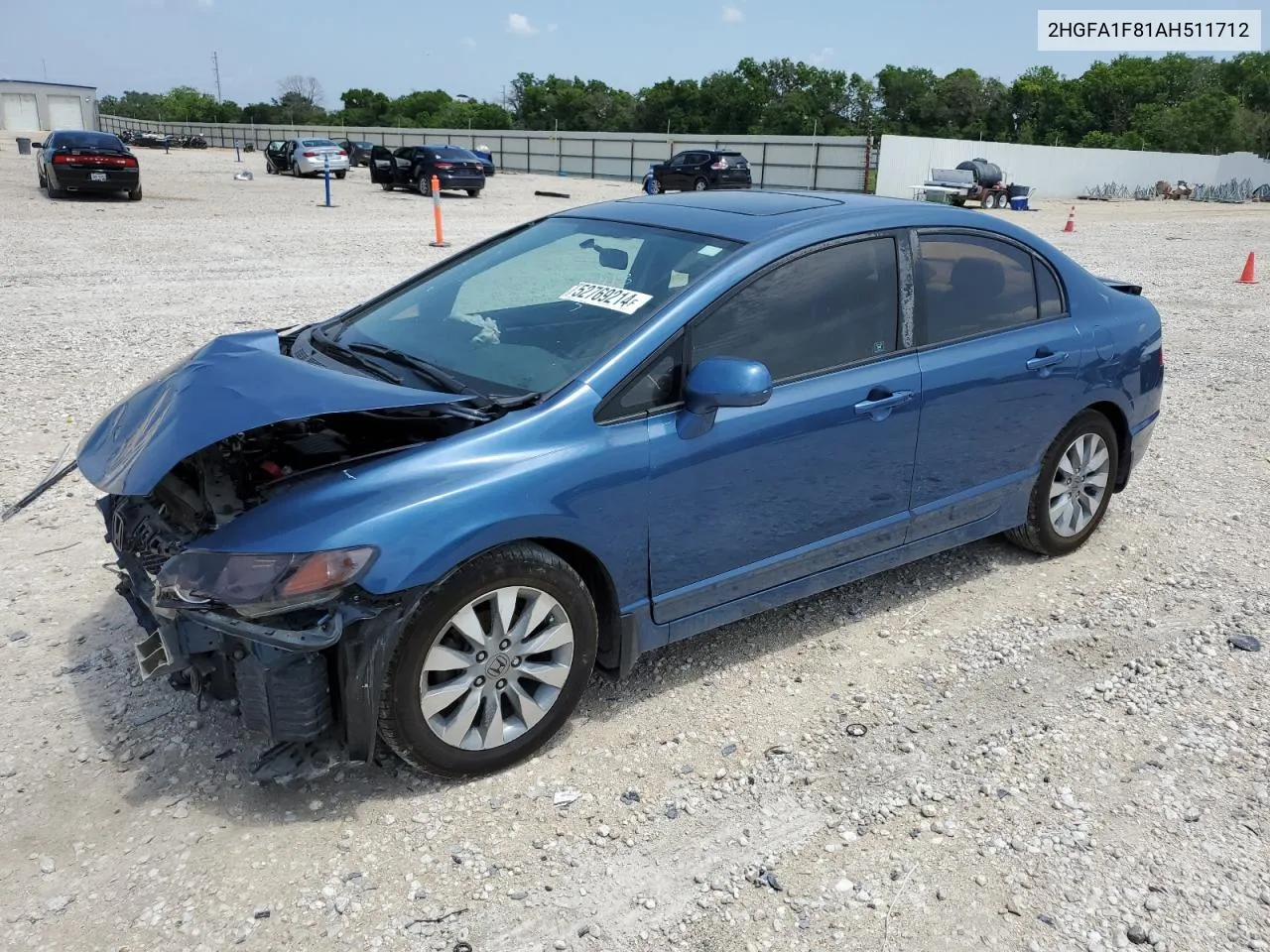 2010 Honda Civic Ex VIN: 2HGFA1F81AH511712 Lot: 52769214