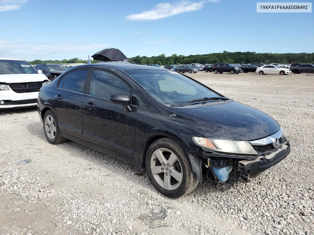 2010 Honda Civic Lx-S VIN: 19XFA1F66AE008492 Lot: 57163034