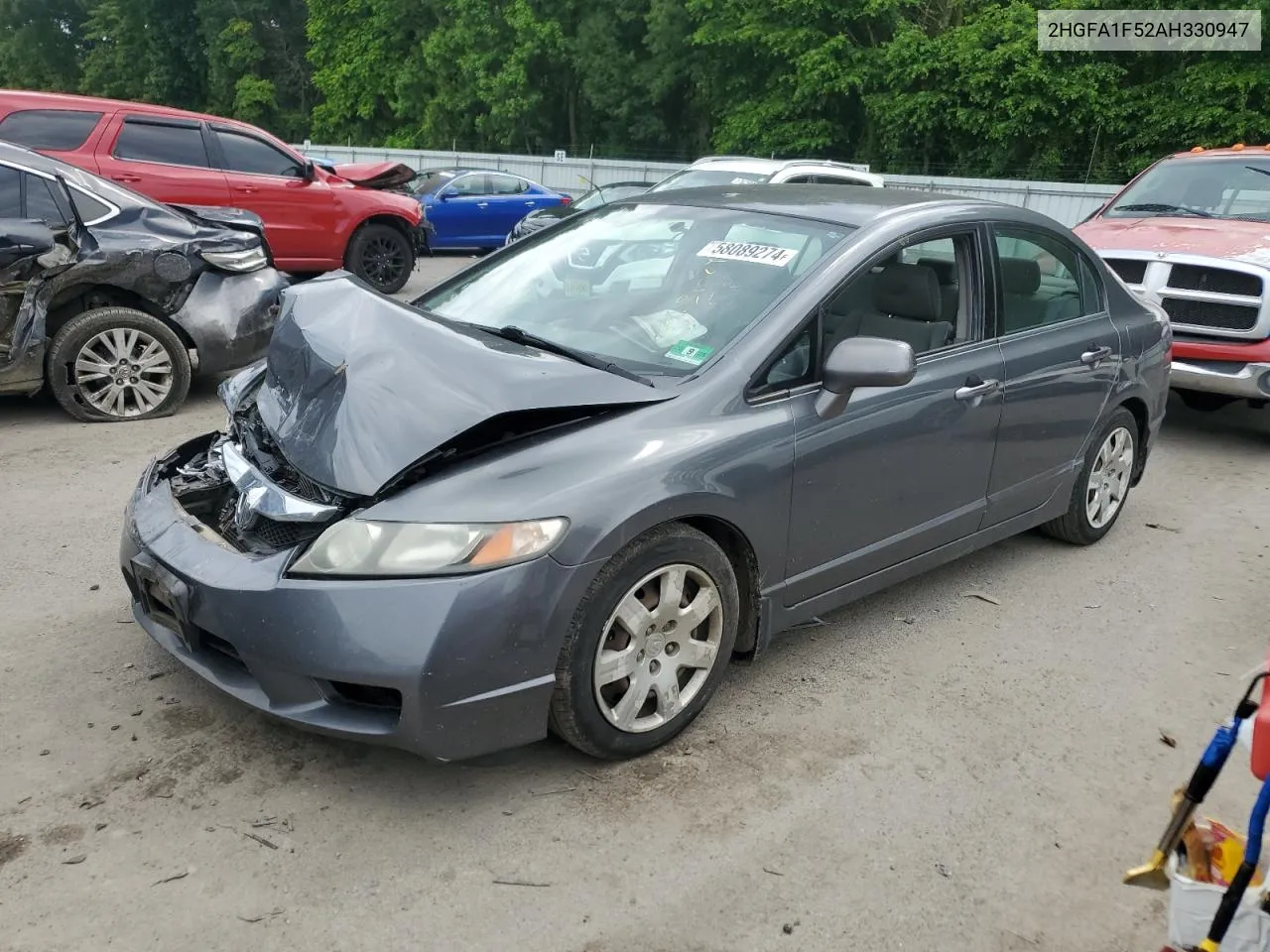 2010 Honda Civic Lx VIN: 2HGFA1F52AH330947 Lot: 58089274