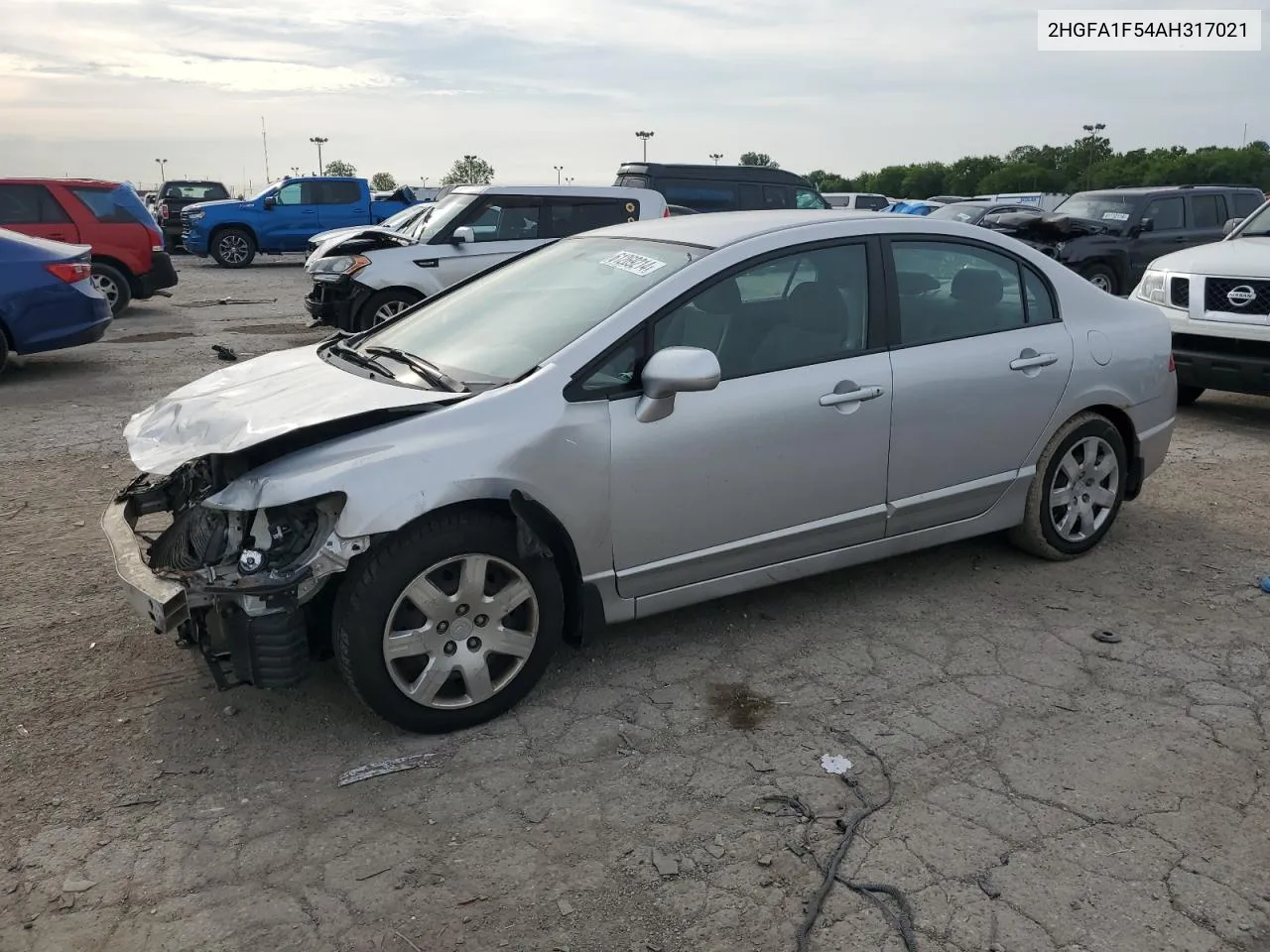 2010 Honda Civic Lx VIN: 2HGFA1F54AH317021 Lot: 61269214