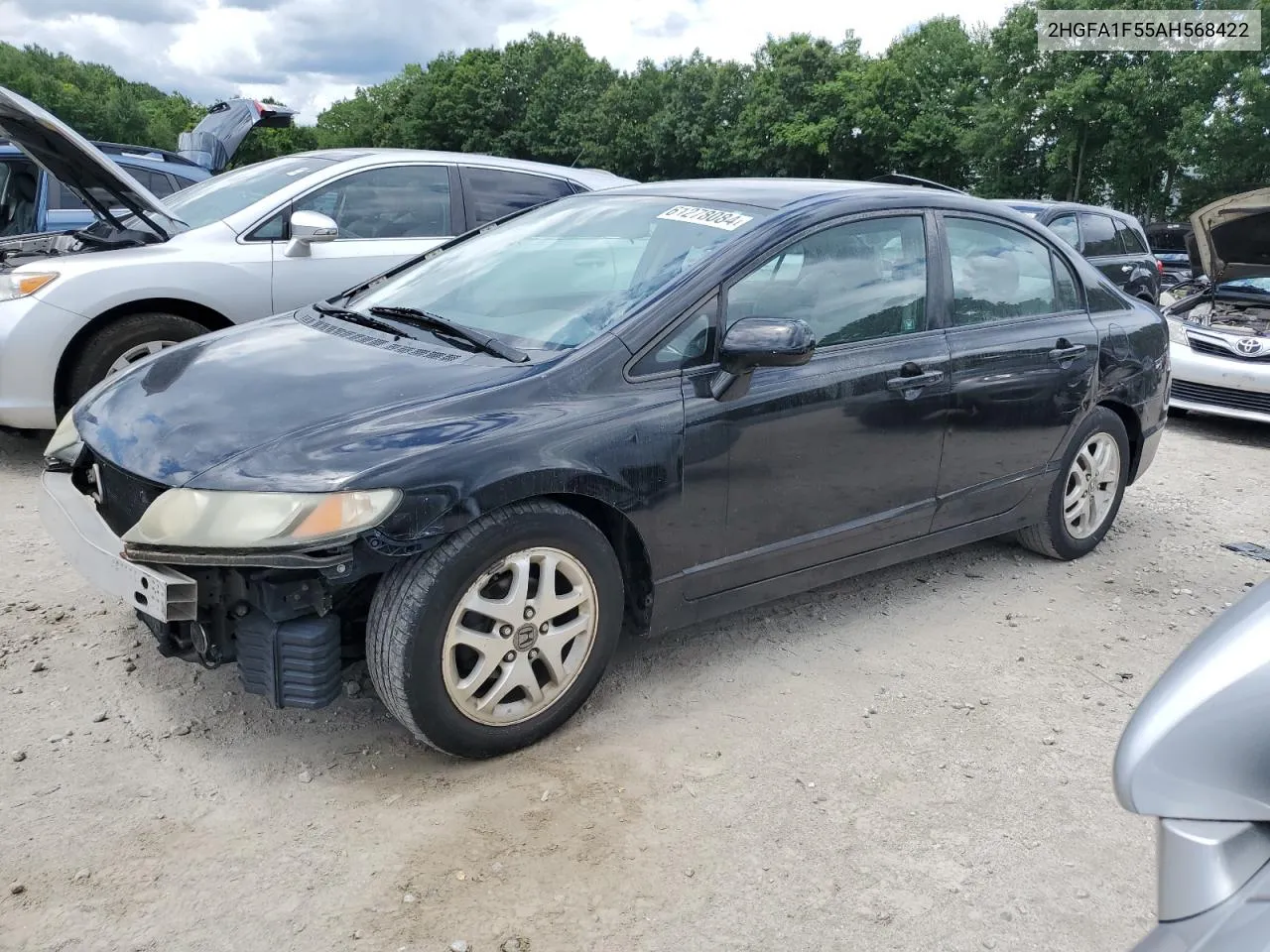 2010 Honda Civic Lx VIN: 2HGFA1F55AH568422 Lot: 61278084