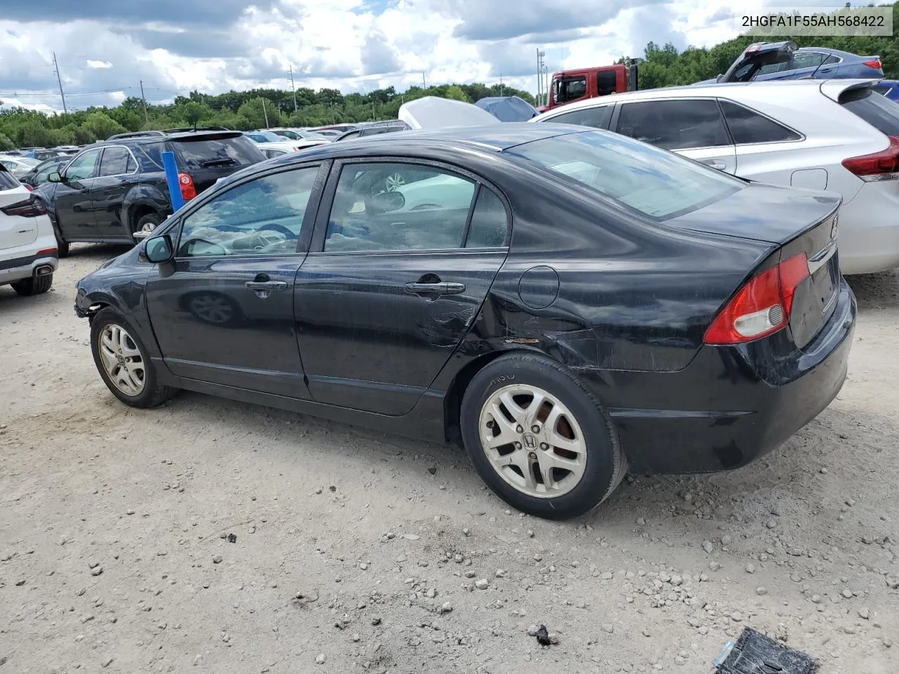 2010 Honda Civic Lx VIN: 2HGFA1F55AH568422 Lot: 61278084