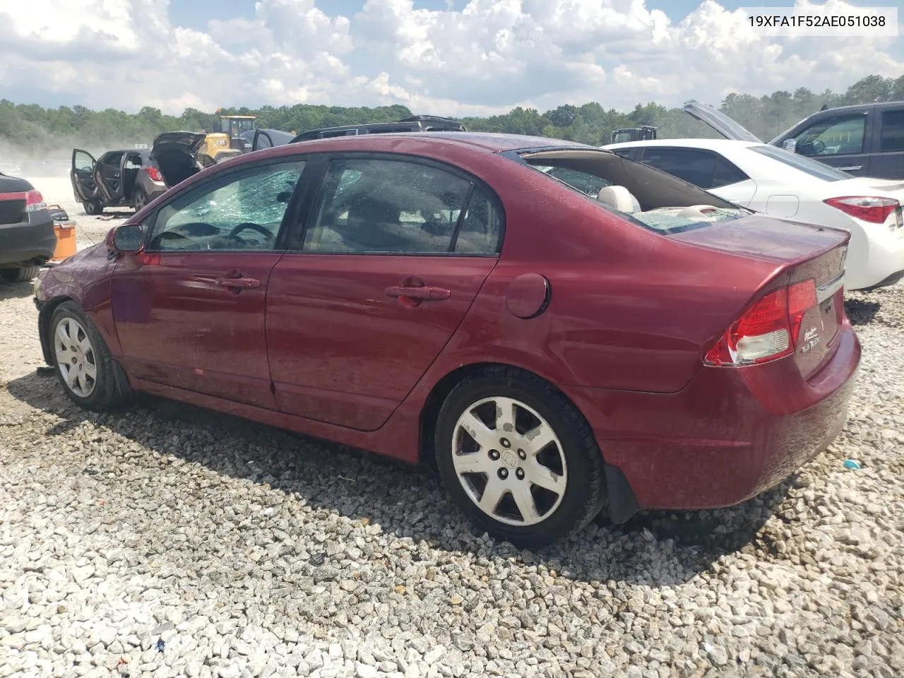 2010 Honda Civic Lx VIN: 19XFA1F52AE051038 Lot: 61391734