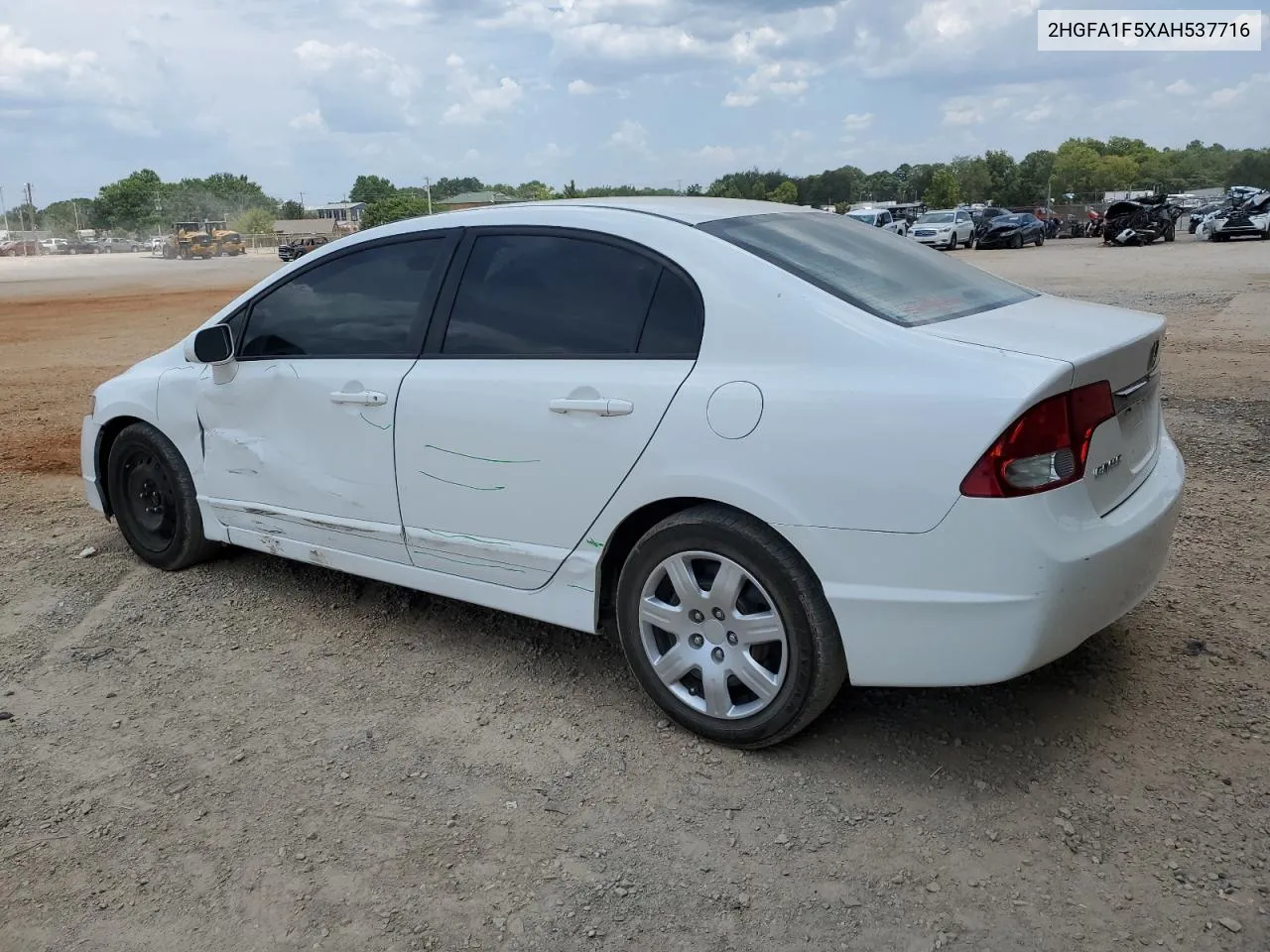 2010 Honda Civic Lx VIN: 2HGFA1F5XAH537716 Lot: 63103884