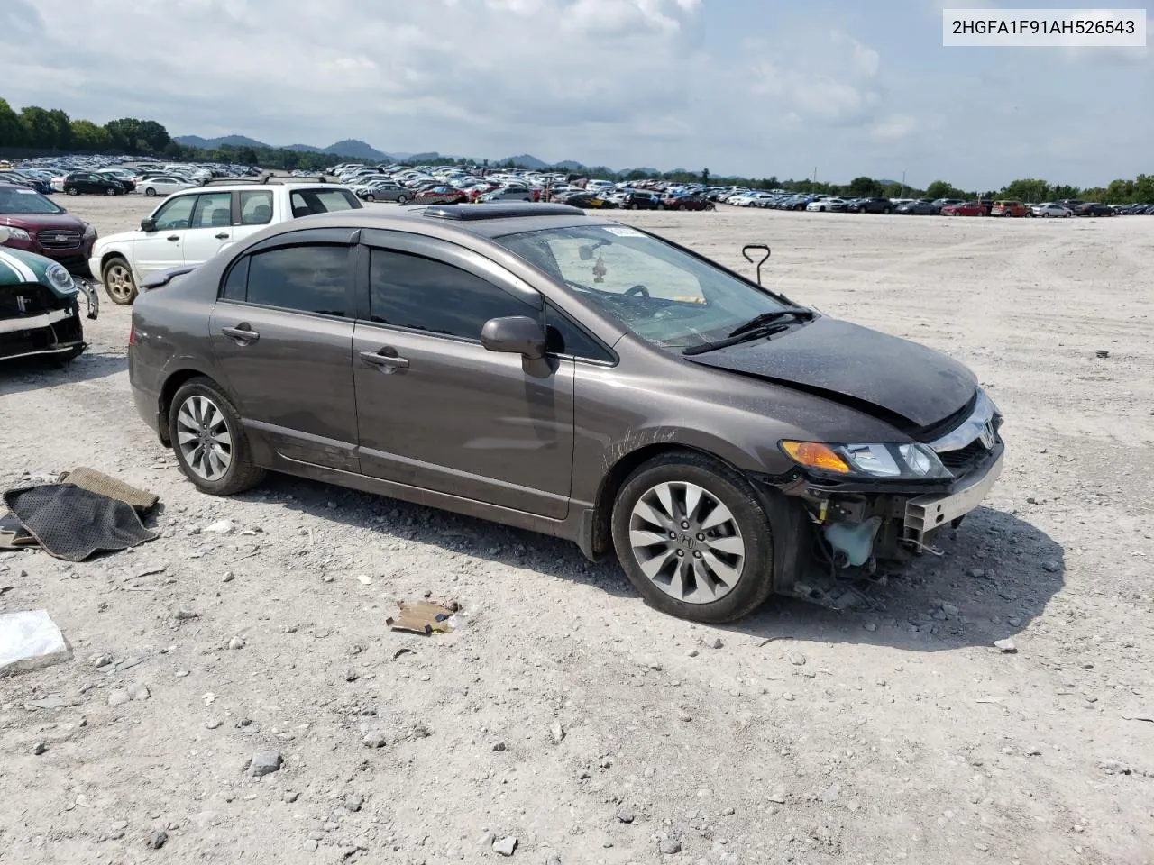 2010 Honda Civic Exl VIN: 2HGFA1F91AH526543 Lot: 63457844