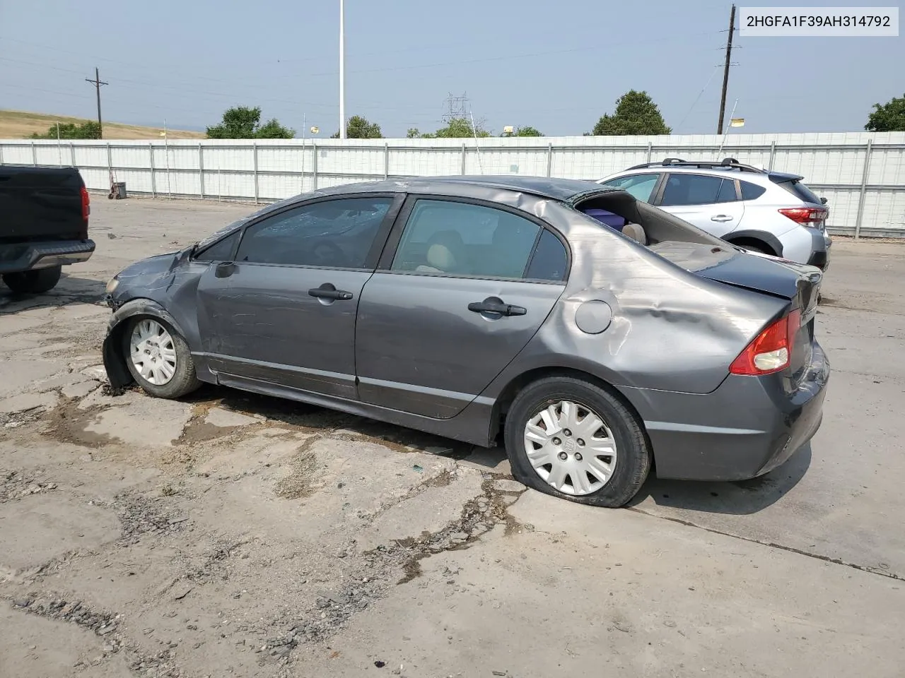 2010 Honda Civic Vp VIN: 2HGFA1F39AH314792 Lot: 63887004