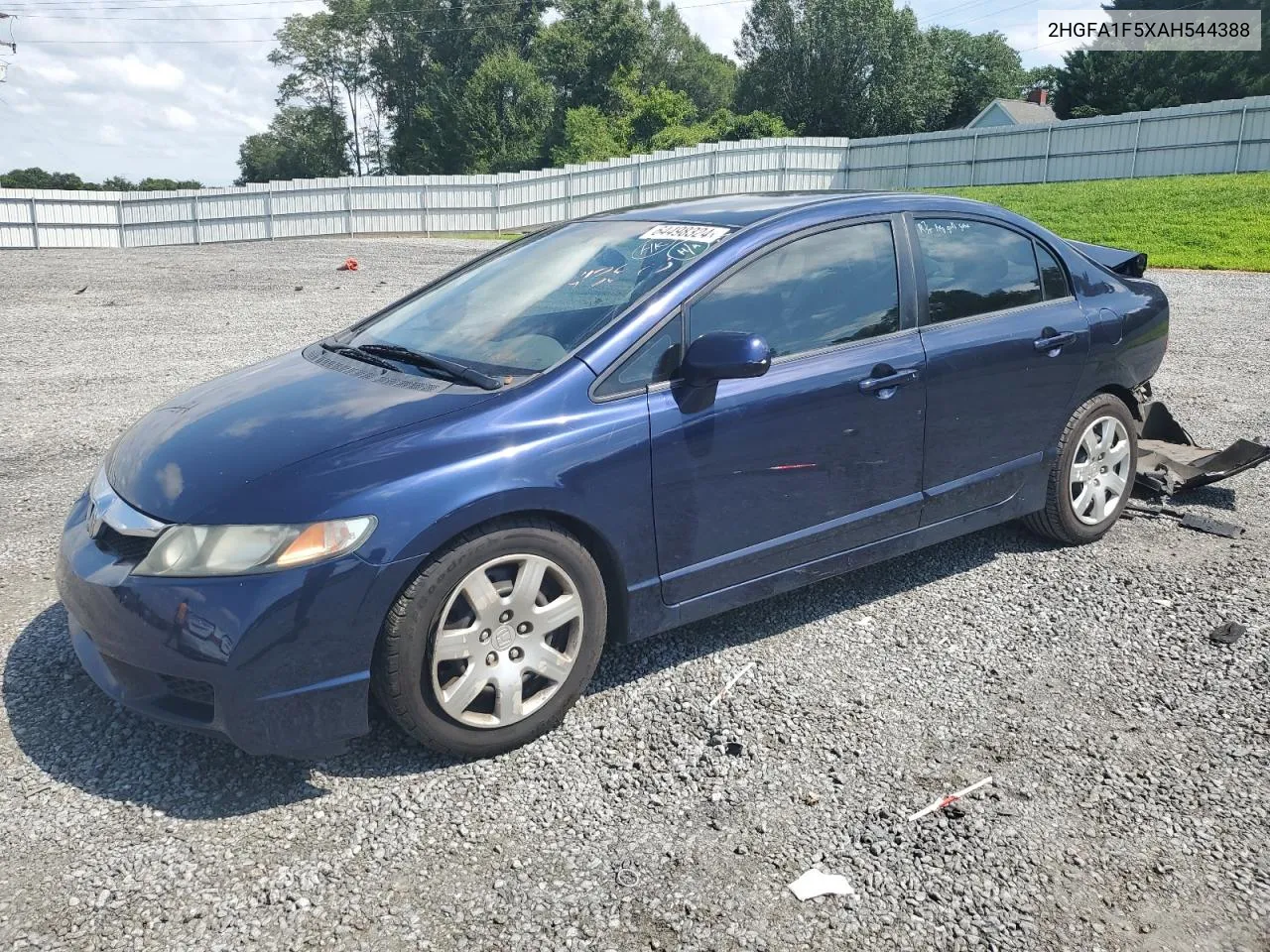 2010 Honda Civic Lx VIN: 2HGFA1F5XAH544388 Lot: 64498324