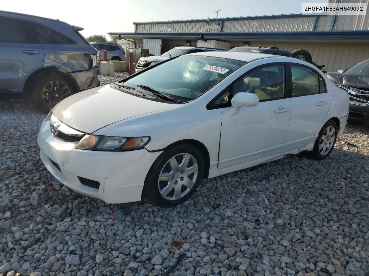 2010 Honda Civic Lx VIN: 2HGFA1F53AH549092 Lot: 64634824