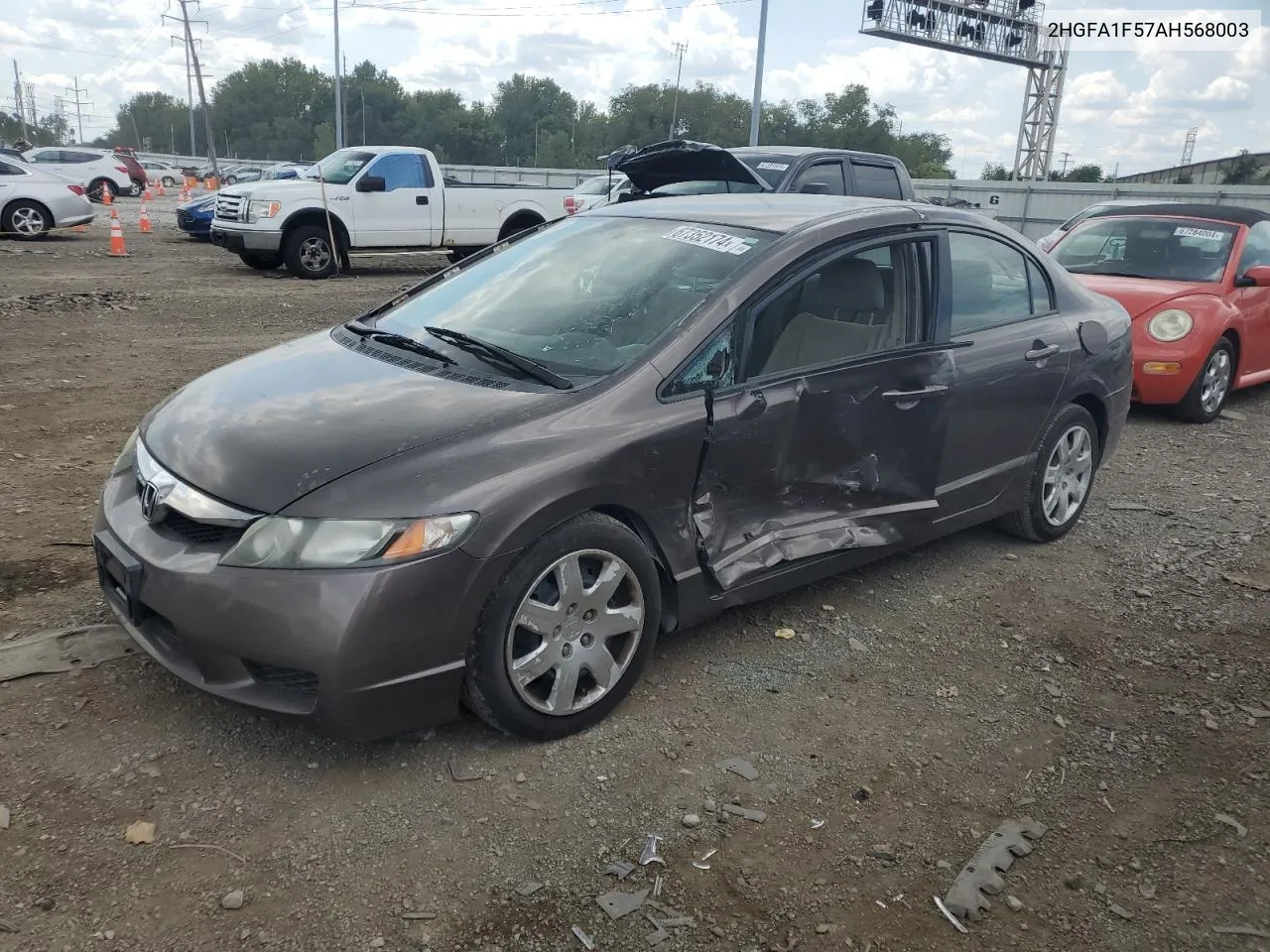 2010 Honda Civic Lx VIN: 2HGFA1F57AH568003 Lot: 67352174