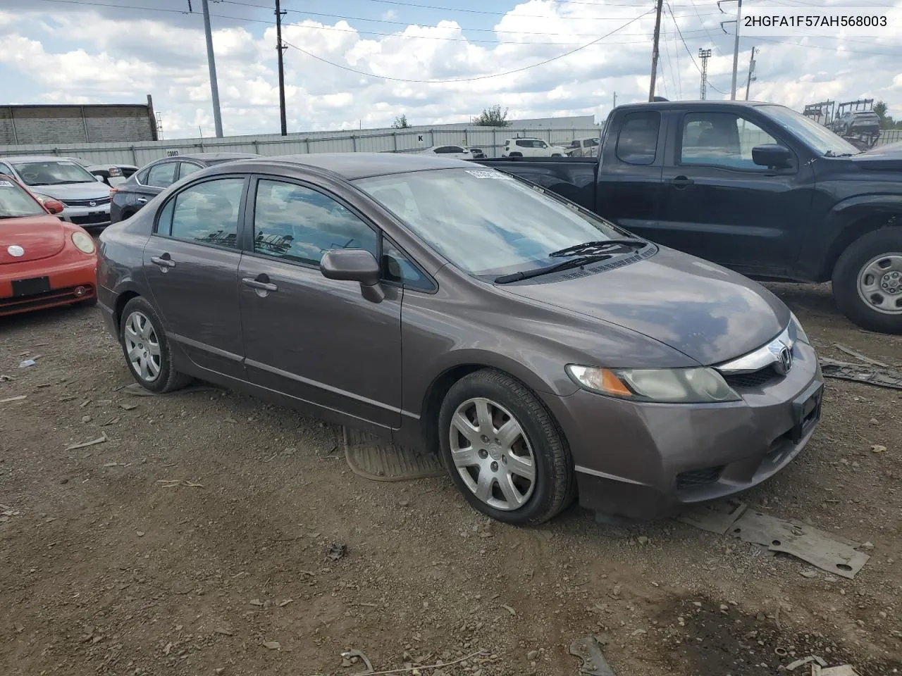 2010 Honda Civic Lx VIN: 2HGFA1F57AH568003 Lot: 67352174