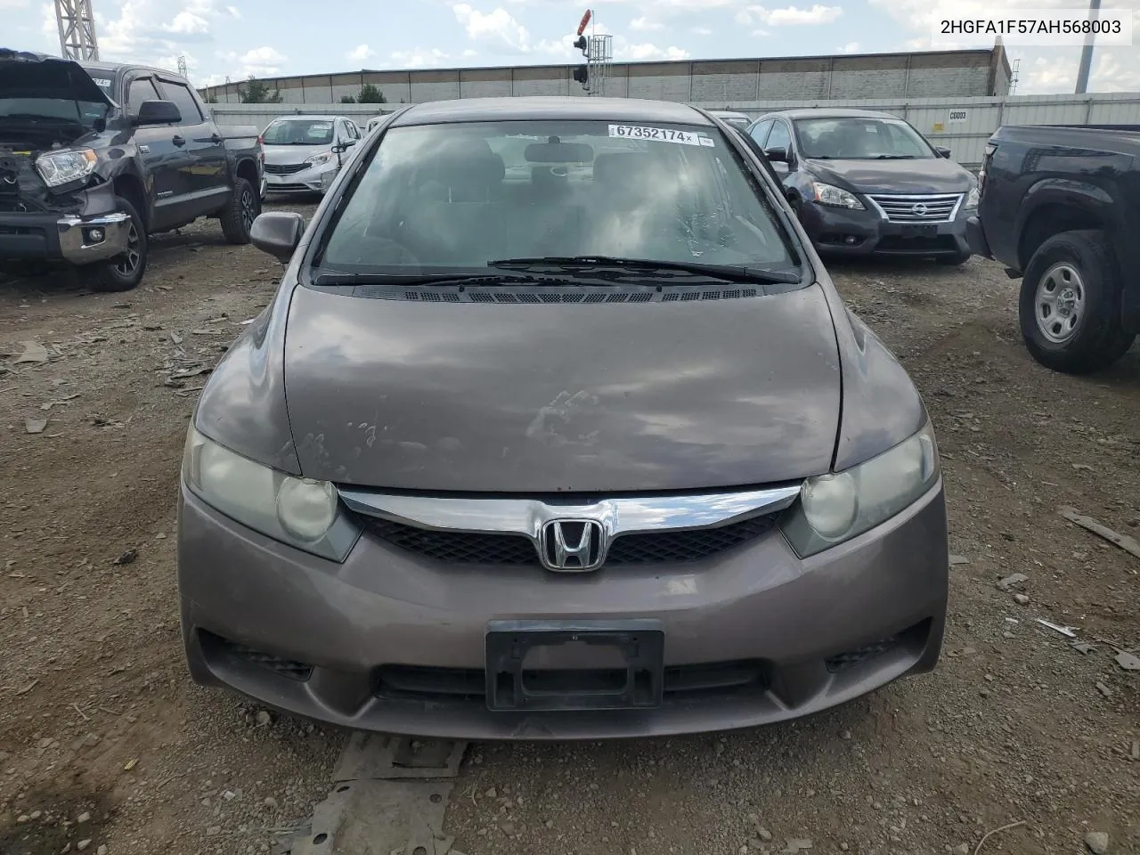 2010 Honda Civic Lx VIN: 2HGFA1F57AH568003 Lot: 67352174