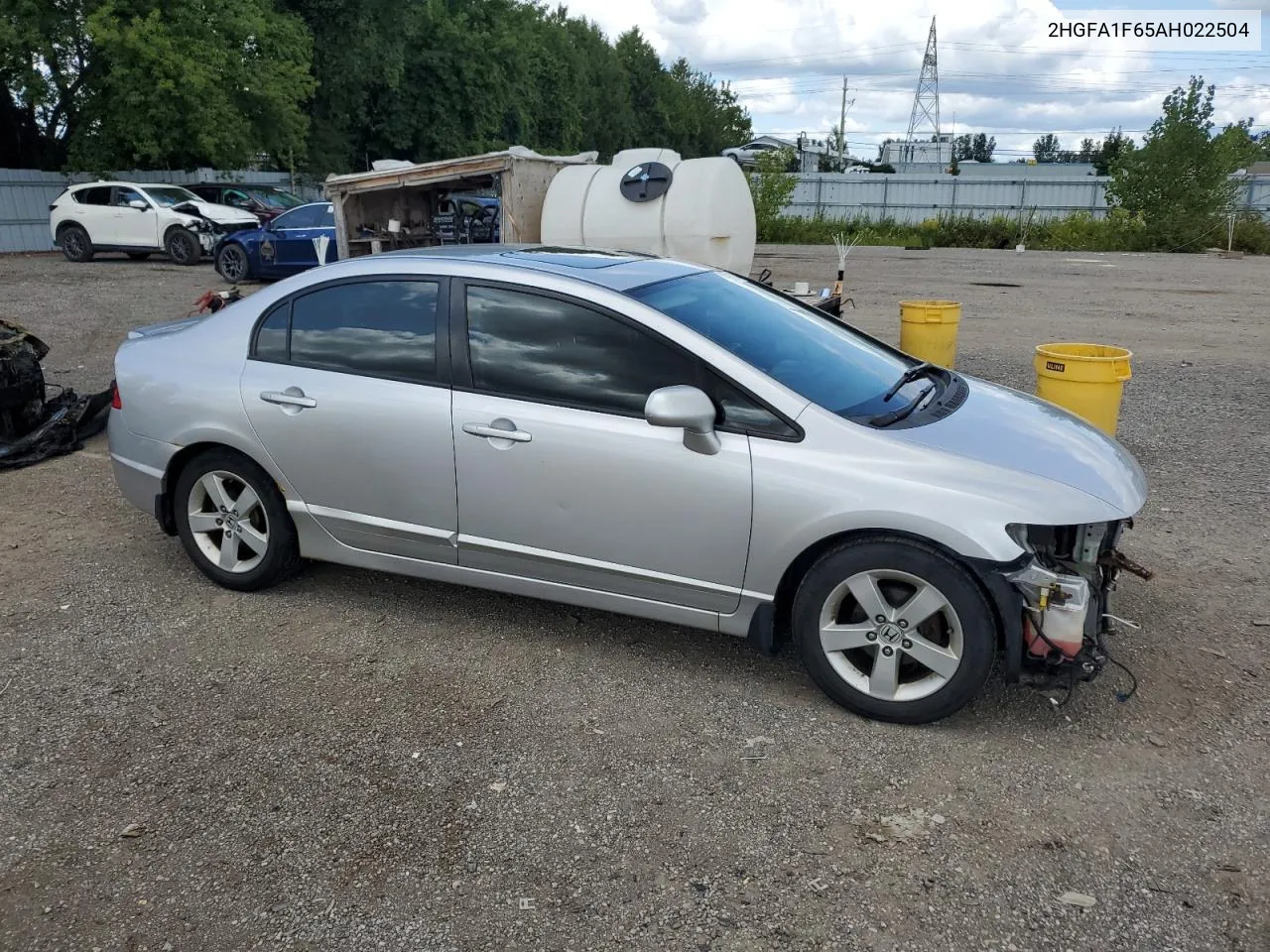 2010 Honda Civic Lx-S VIN: 2HGFA1F65AH022504 Lot: 67933144