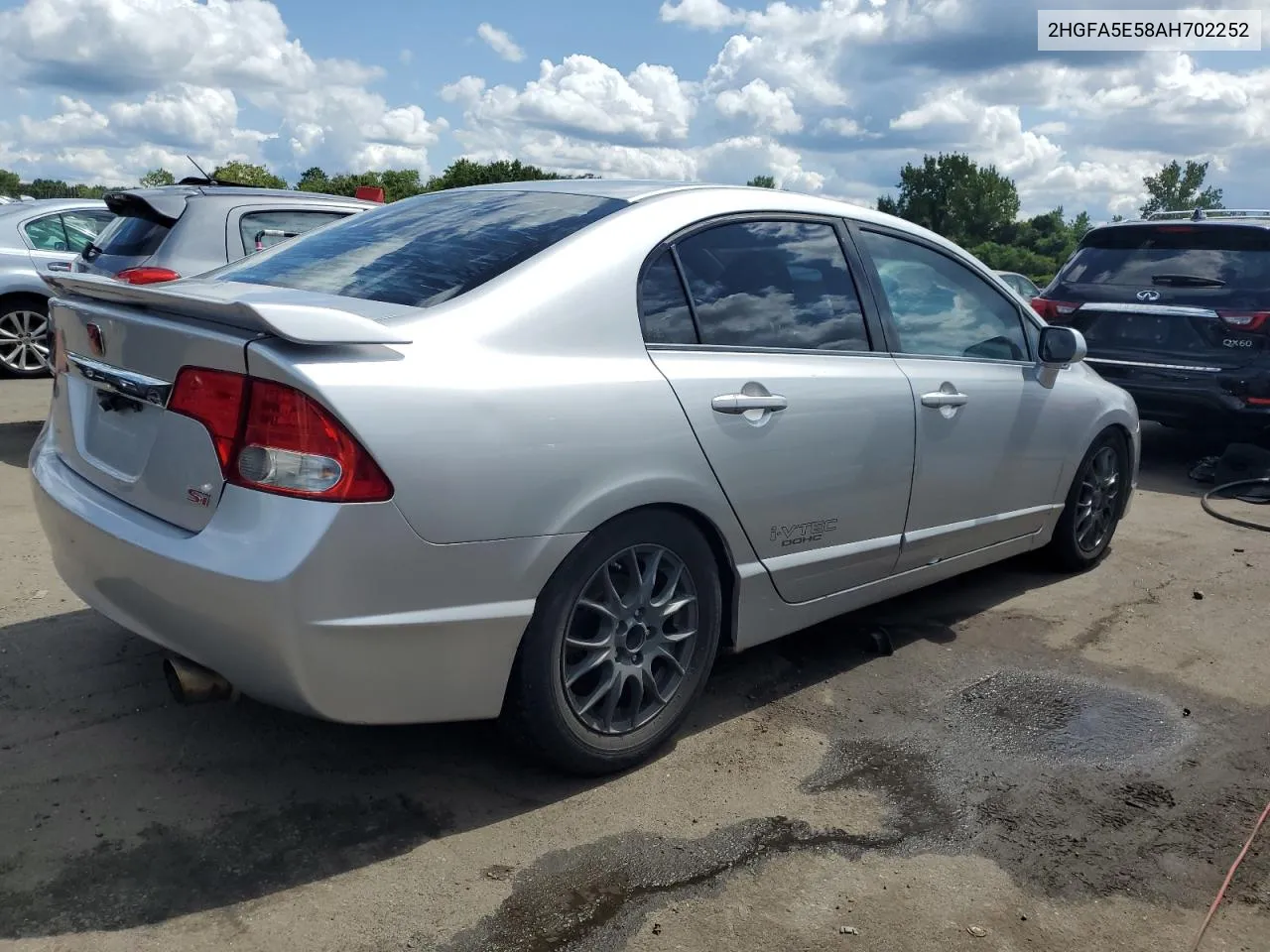 2010 Honda Civic Si VIN: 2HGFA5E58AH702252 Lot: 68187964