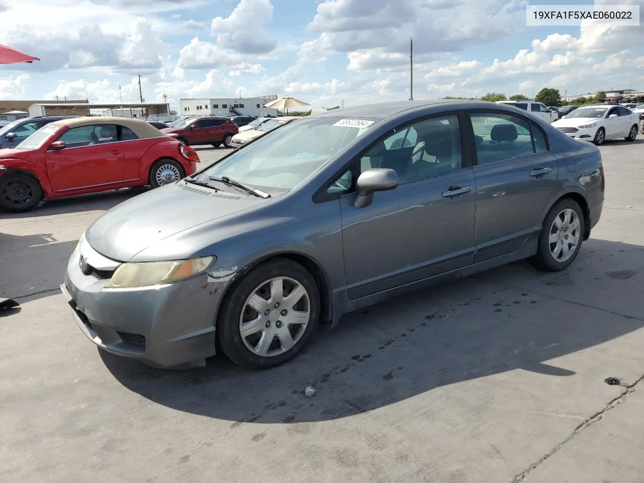 2010 Honda Civic Lx VIN: 19XFA1F5XAE060022 Lot: 68622664