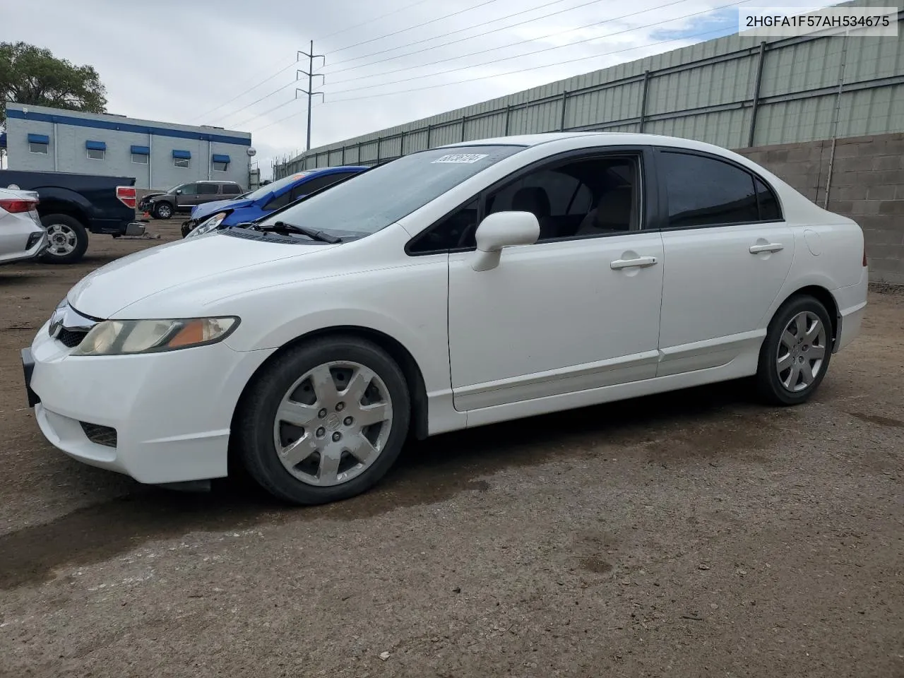 2010 Honda Civic Lx VIN: 2HGFA1F57AH534675 Lot: 68736124