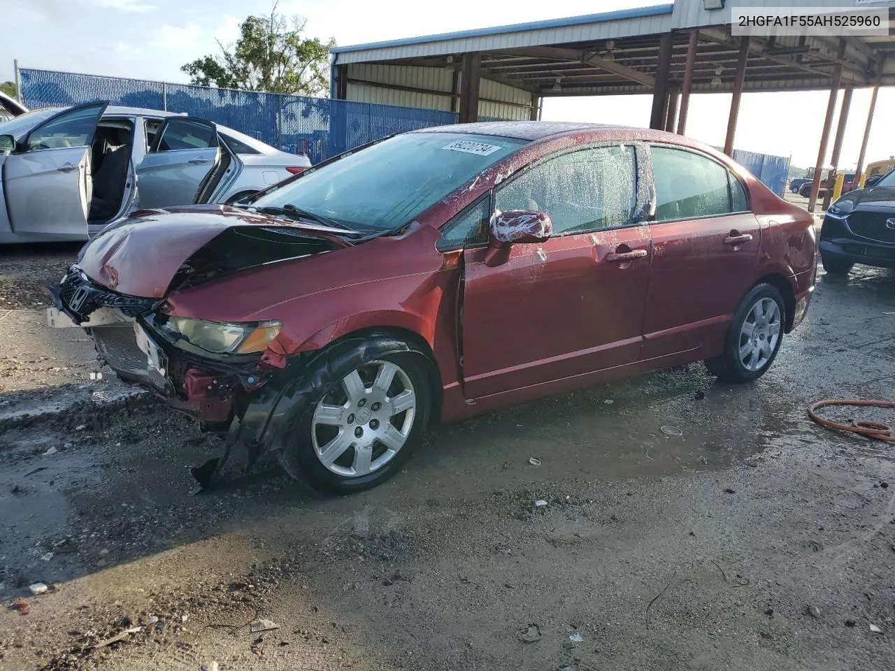 2010 Honda Civic Lx VIN: 2HGFA1F55AH525960 Lot: 69220734