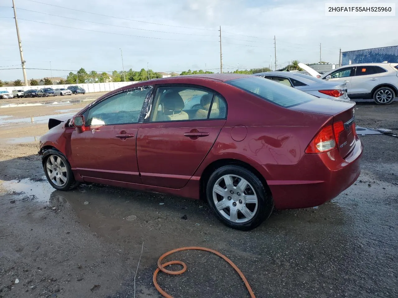 2010 Honda Civic Lx VIN: 2HGFA1F55AH525960 Lot: 69220734