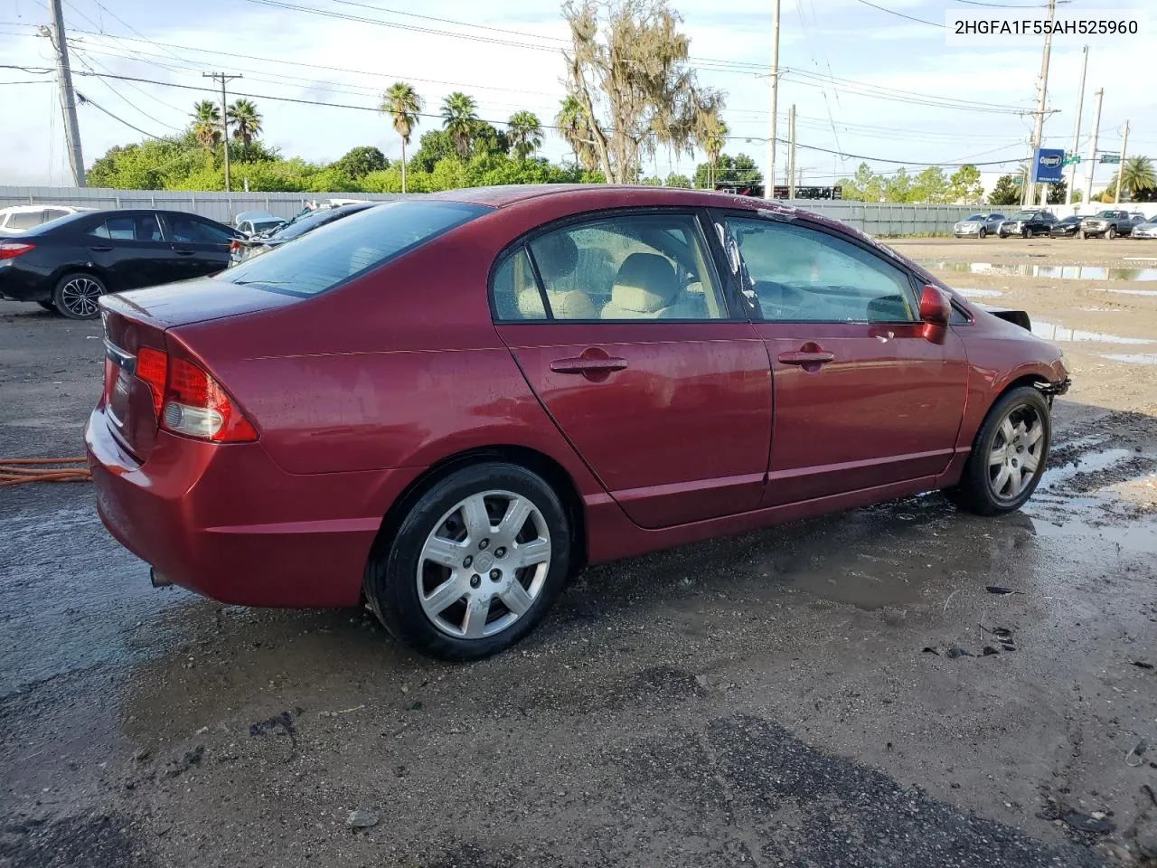 2010 Honda Civic Lx VIN: 2HGFA1F55AH525960 Lot: 69220734