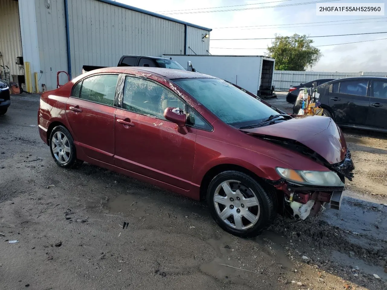 2010 Honda Civic Lx VIN: 2HGFA1F55AH525960 Lot: 69220734