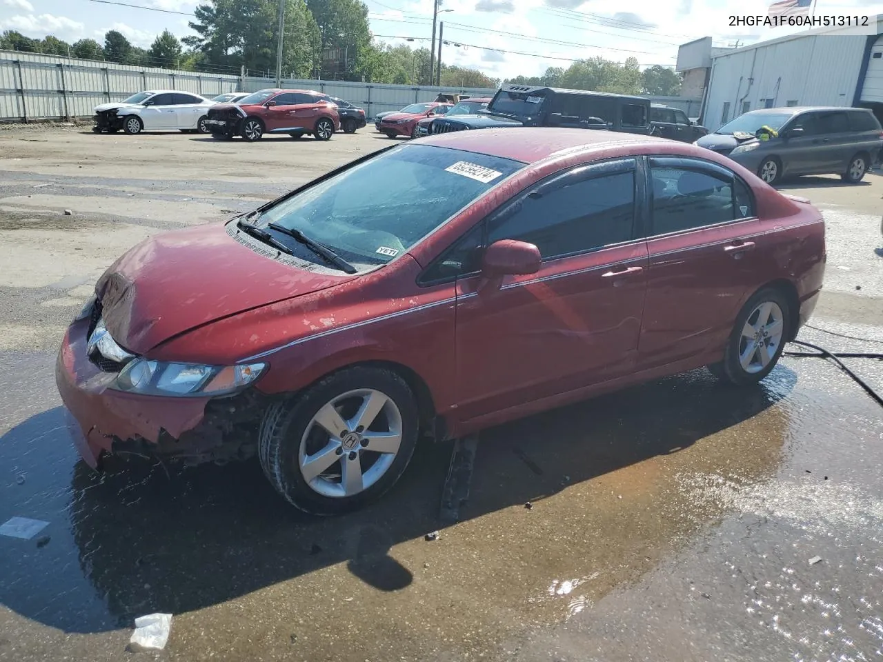 2010 Honda Civic Lx-S VIN: 2HGFA1F60AH513112 Lot: 69299274