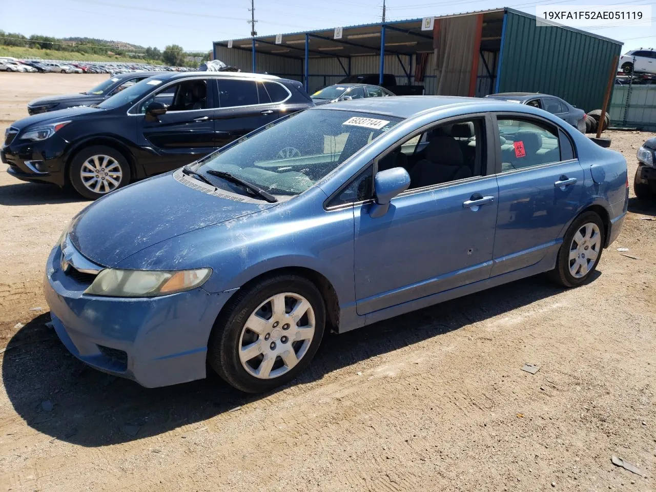 2010 Honda Civic Lx VIN: 19XFA1F52AE051119 Lot: 69337144