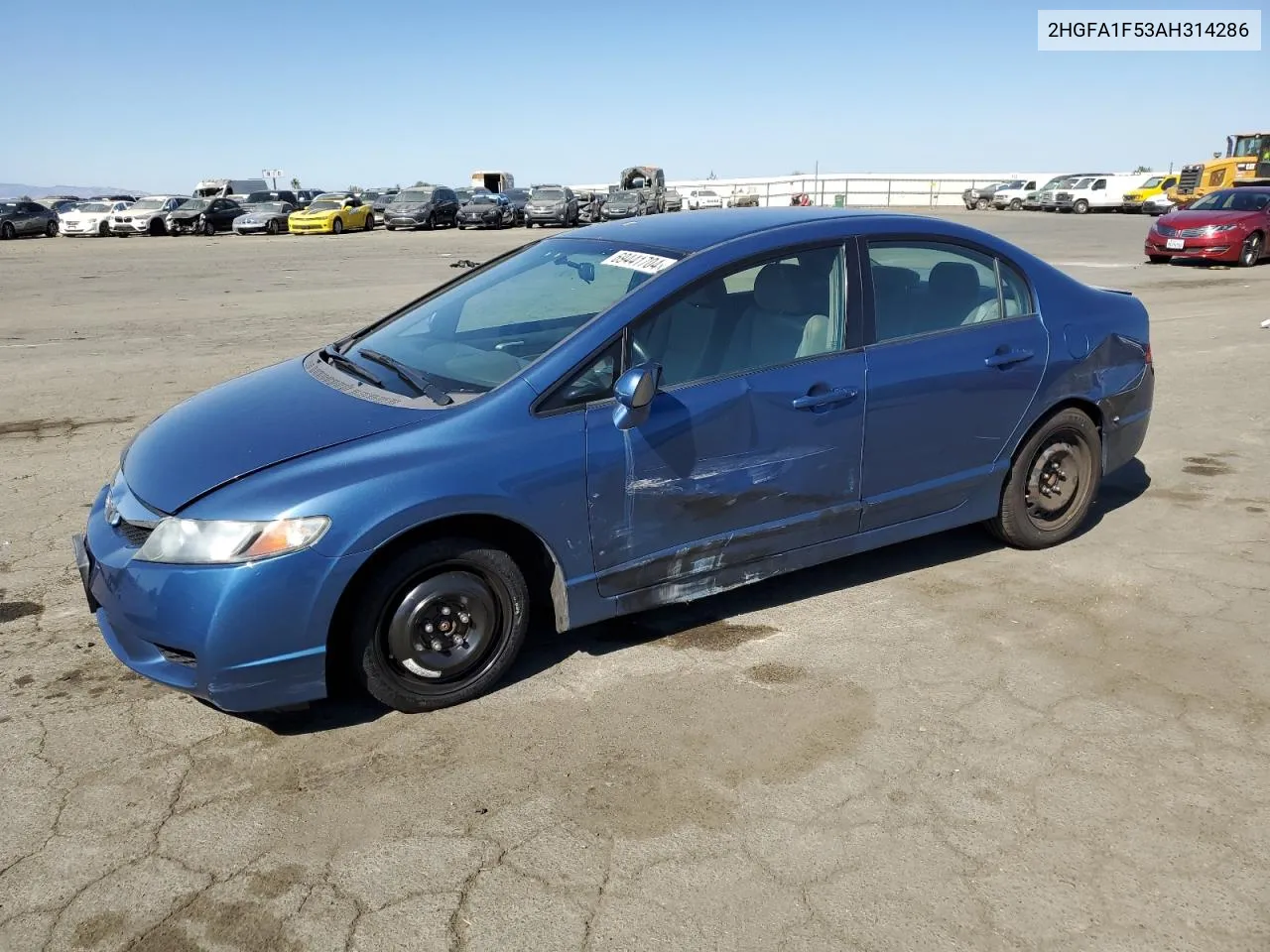 2010 Honda Civic Lx VIN: 2HGFA1F53AH314286 Lot: 69441704