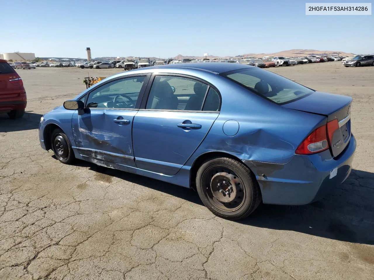 2010 Honda Civic Lx VIN: 2HGFA1F53AH314286 Lot: 69441704