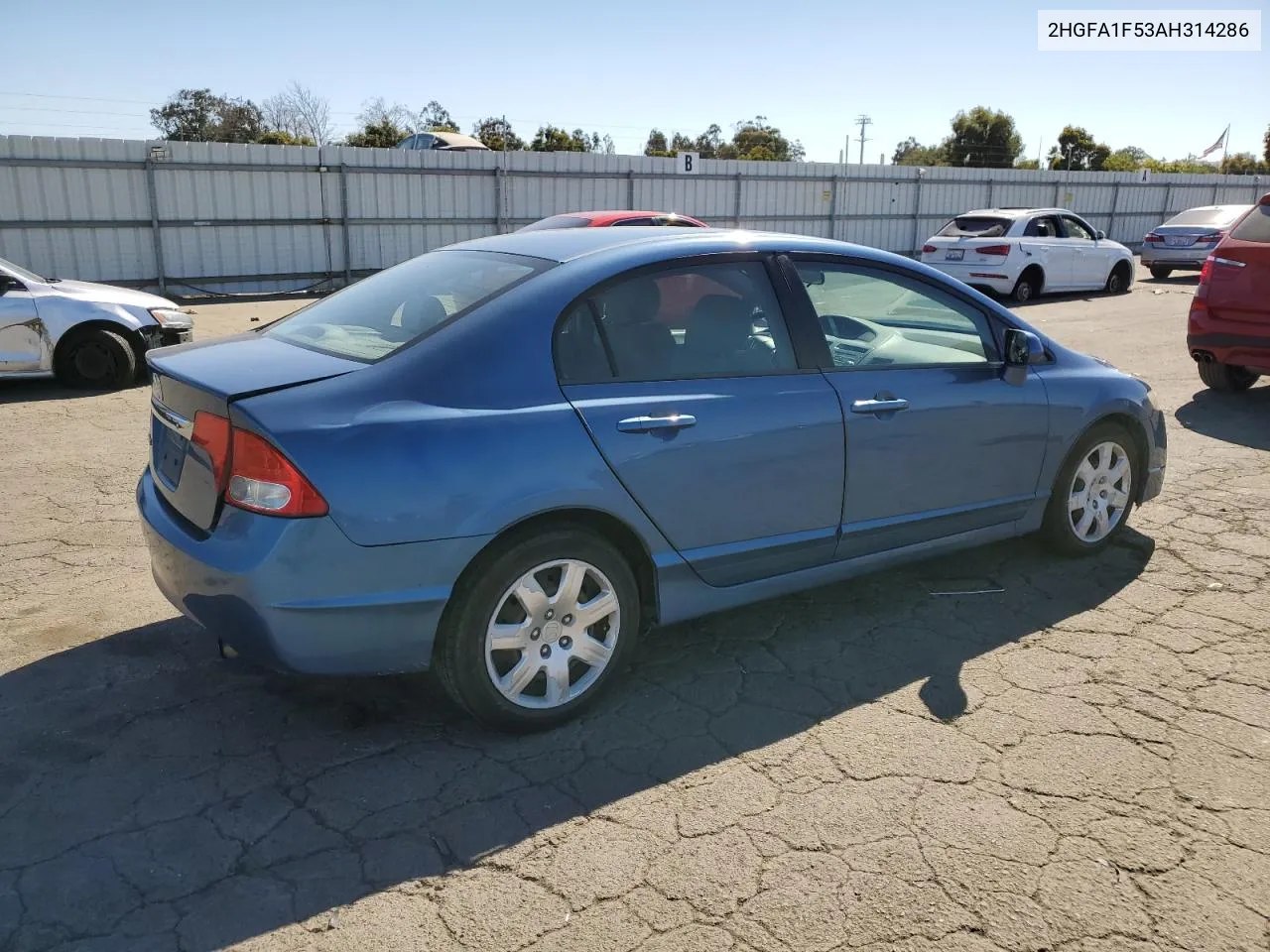 2010 Honda Civic Lx VIN: 2HGFA1F53AH314286 Lot: 69441704