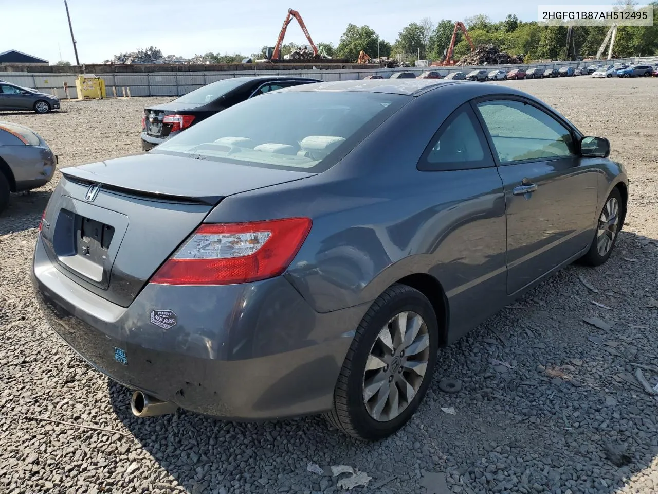 2010 Honda Civic Ex VIN: 2HGFG1B87AH512495 Lot: 69818144