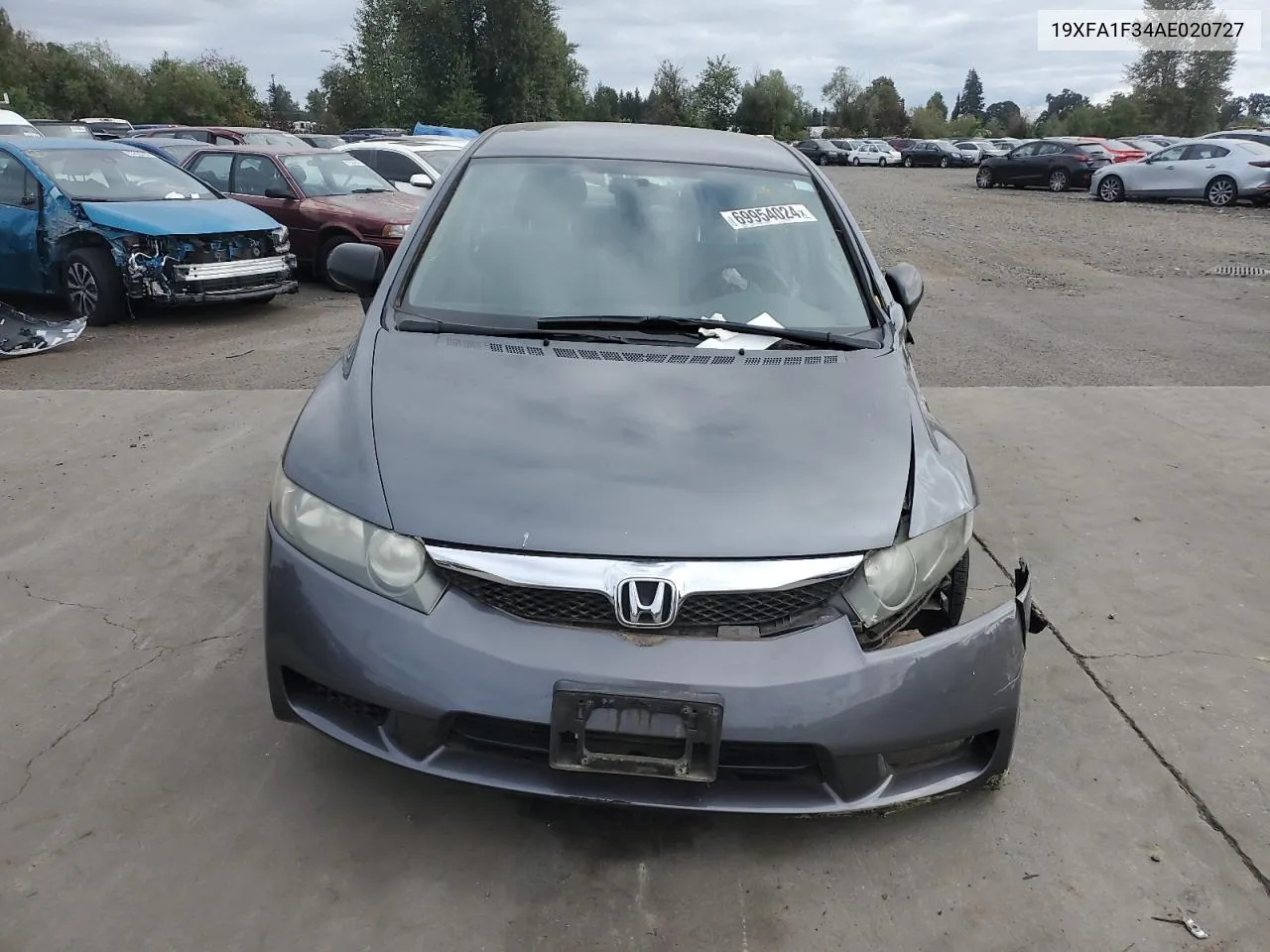 2010 Honda Civic Vp VIN: 19XFA1F34AE020727 Lot: 69954024