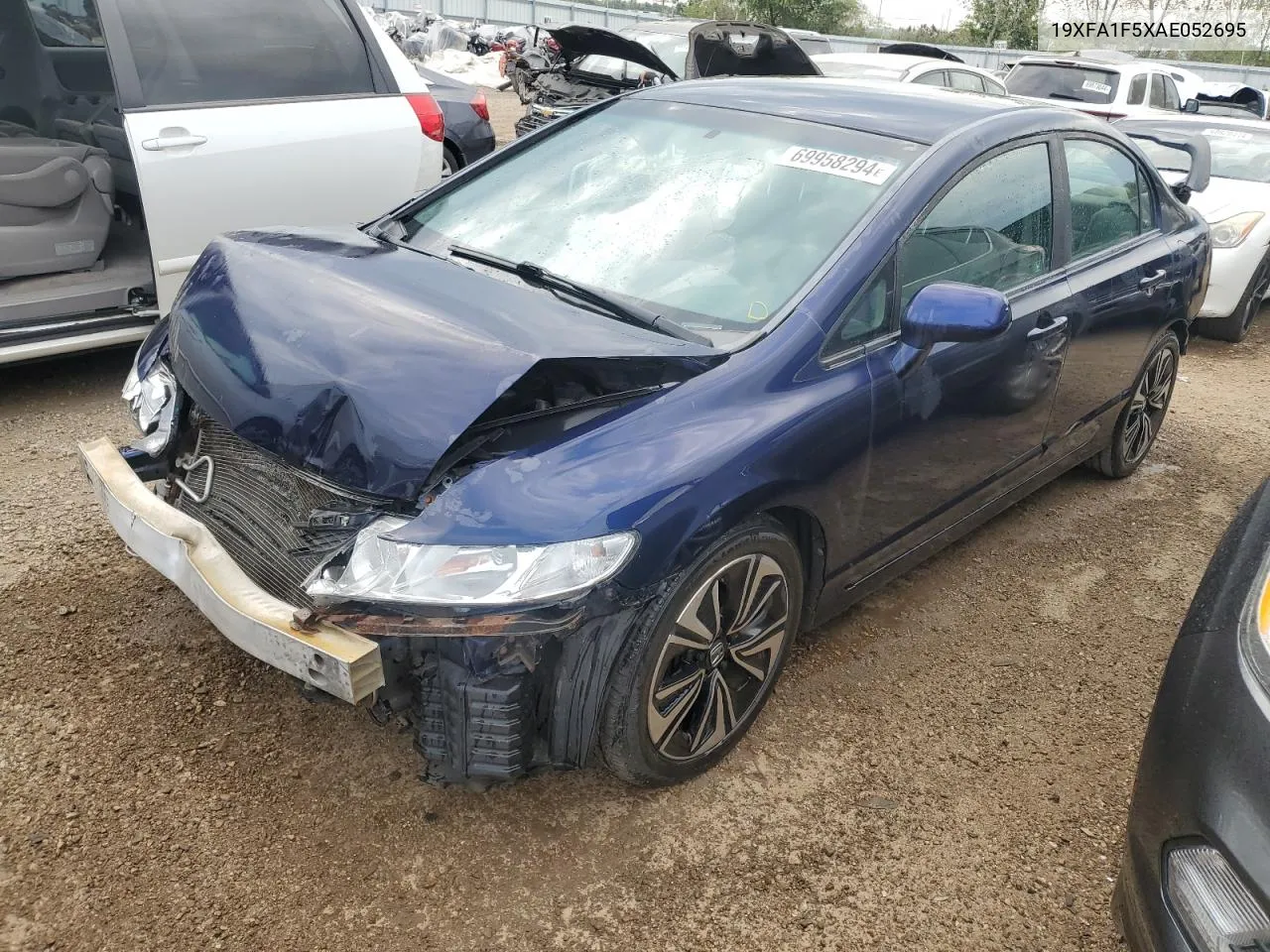 2010 Honda Civic Lx VIN: 19XFA1F5XAE052695 Lot: 69958294