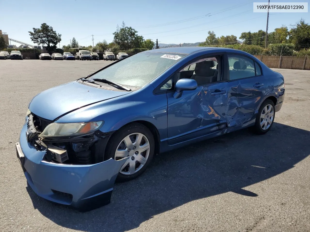 2010 Honda Civic Lx VIN: 19XFA1F58AE012390 Lot: 70930064