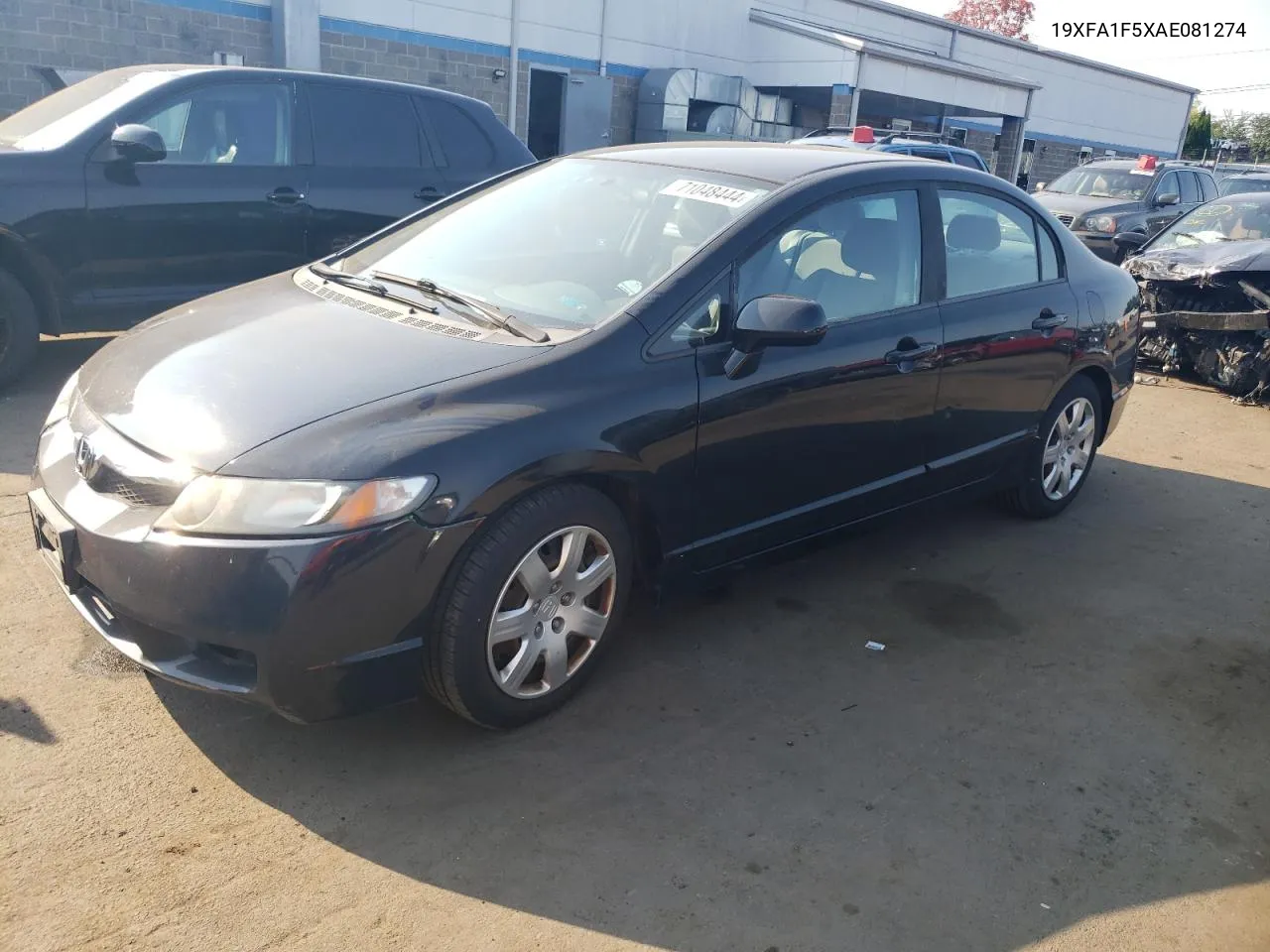 2010 Honda Civic Lx VIN: 19XFA1F5XAE081274 Lot: 71048444