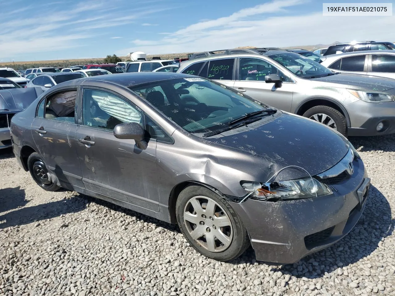 2010 Honda Civic Lx VIN: 19XFA1F51AE021075 Lot: 71284534