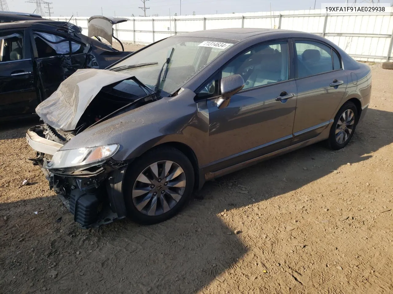 2010 Honda Civic Exl VIN: 19XFA1F91AE029938 Lot: 71314634