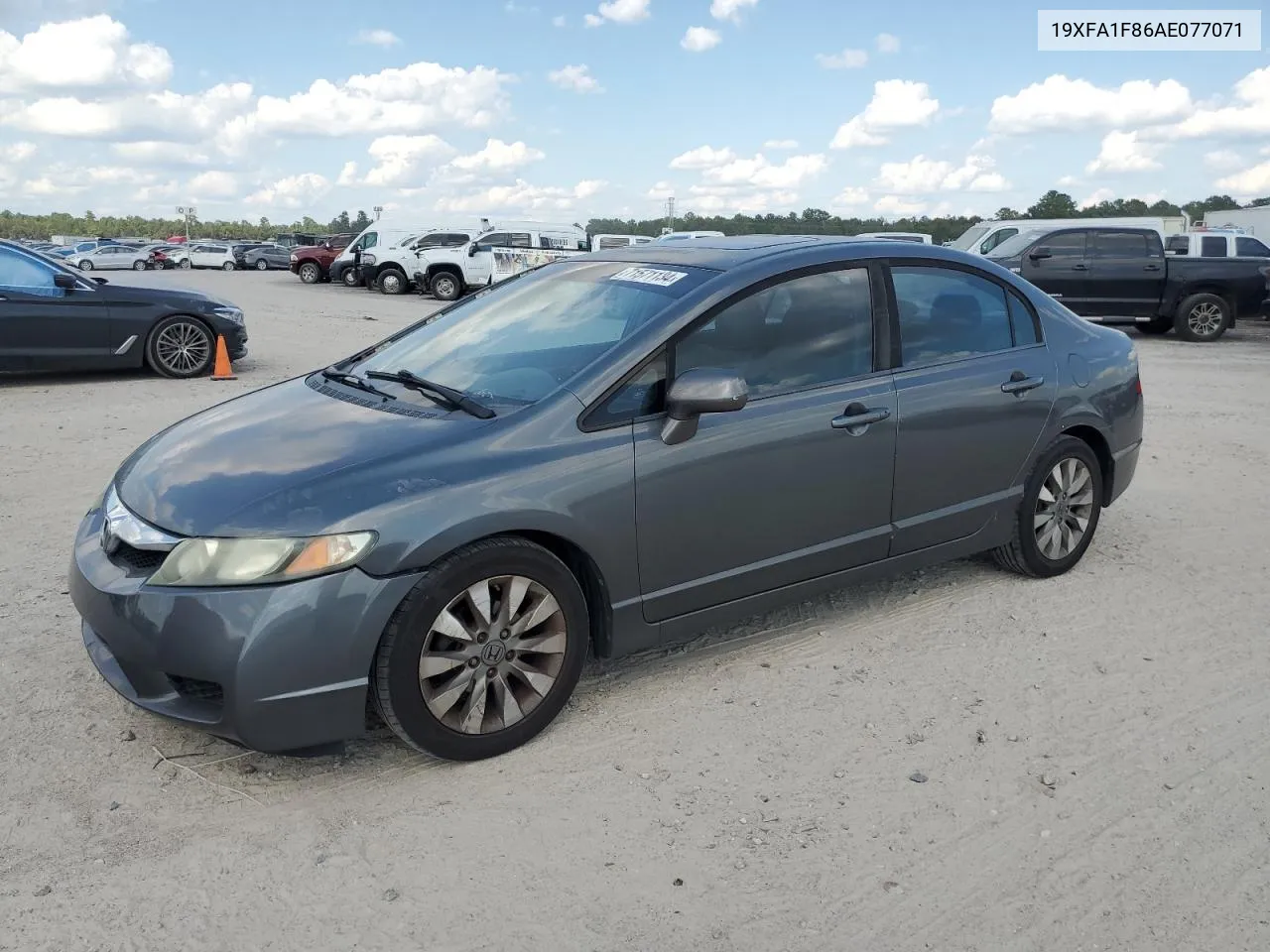 2010 Honda Civic Ex VIN: 19XFA1F86AE077071 Lot: 71571134