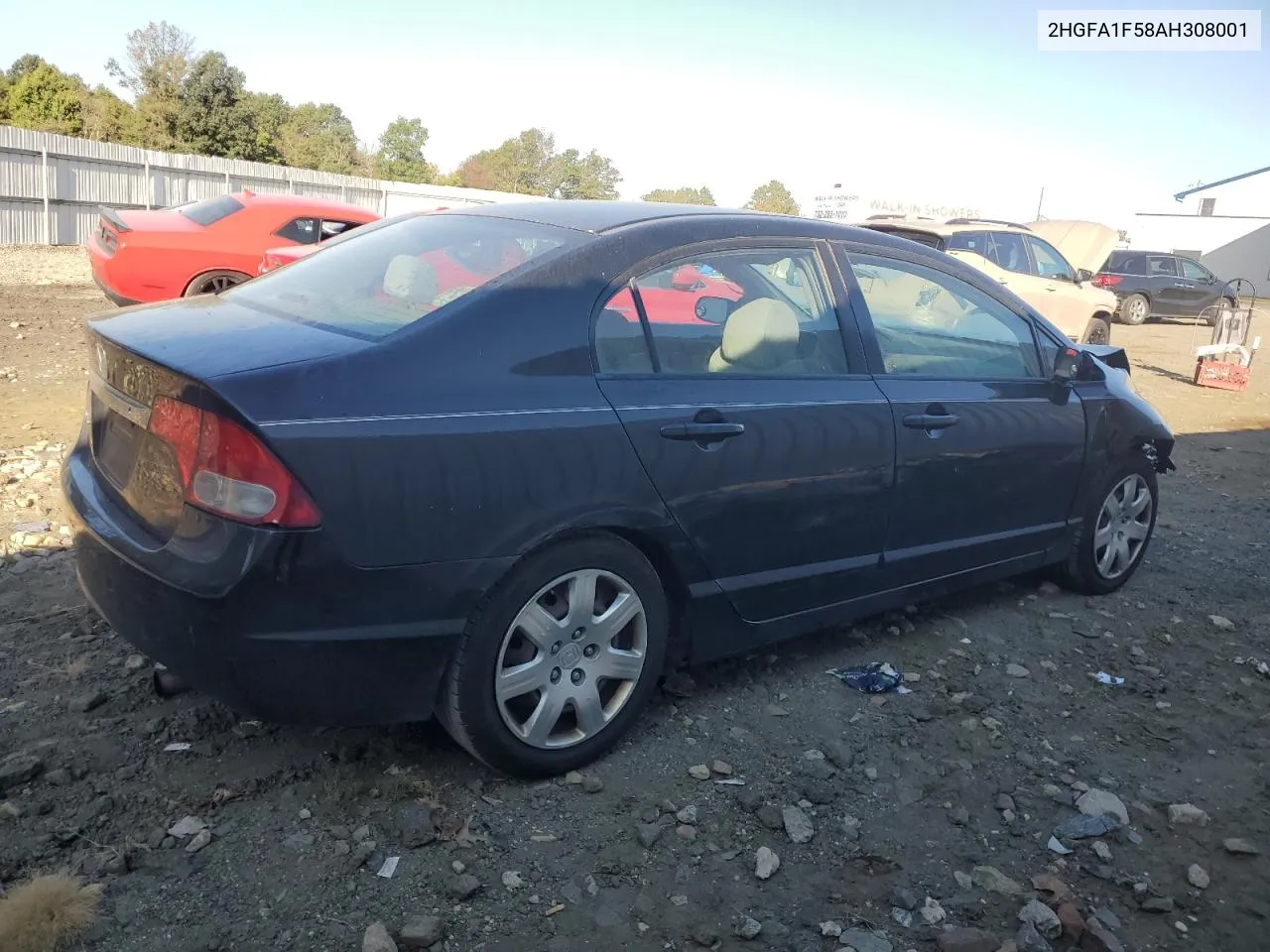 2010 Honda Civic Lx VIN: 2HGFA1F58AH308001 Lot: 71782954