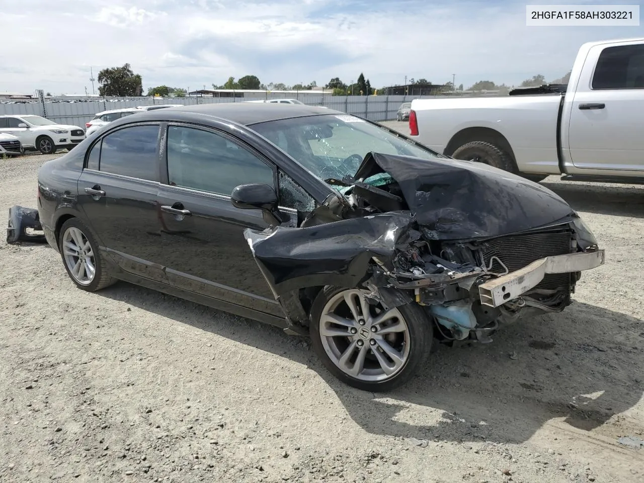 2010 Honda Civic Lx VIN: 2HGFA1F58AH303221 Lot: 72075954