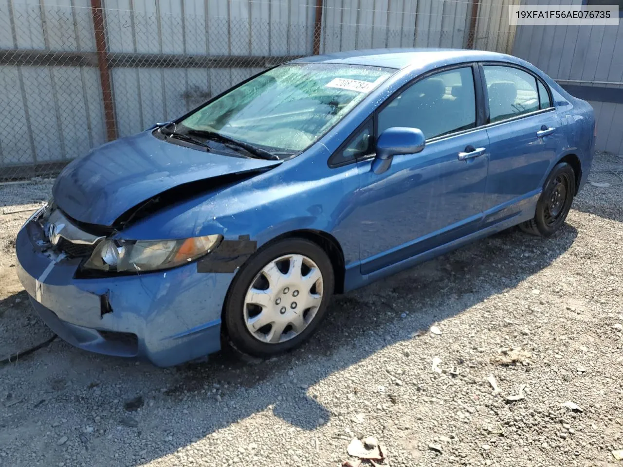 2010 Honda Civic Lx VIN: 19XFA1F56AE076735 Lot: 72087784