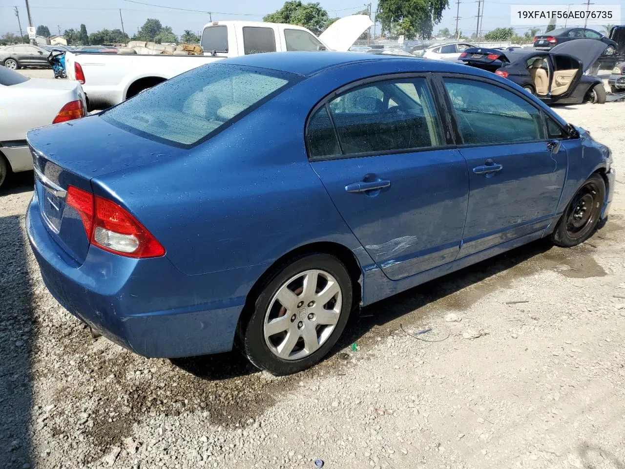 2010 Honda Civic Lx VIN: 19XFA1F56AE076735 Lot: 72087784