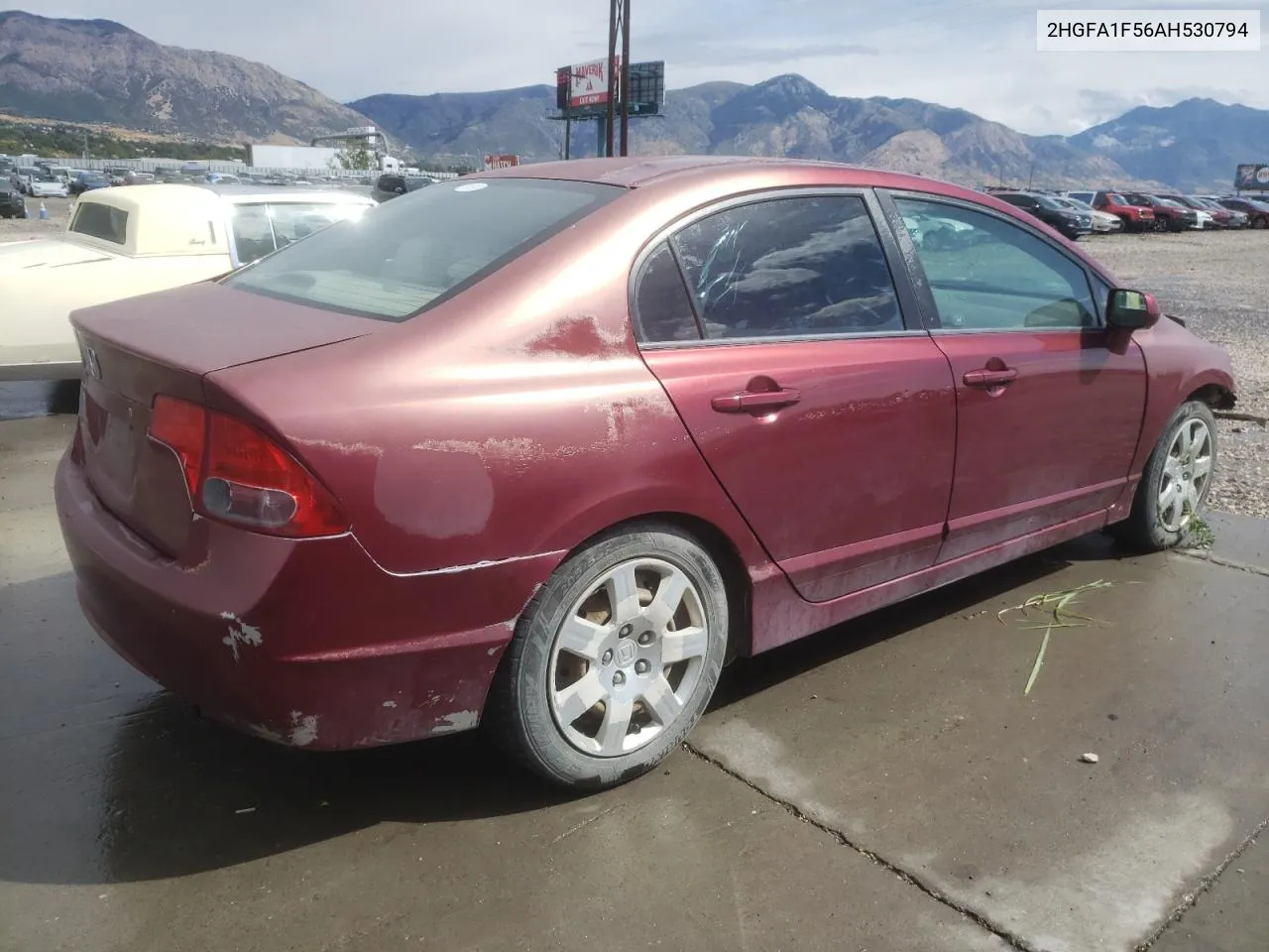 2010 Honda Civic Lx VIN: 2HGFA1F56AH530794 Lot: 72178234