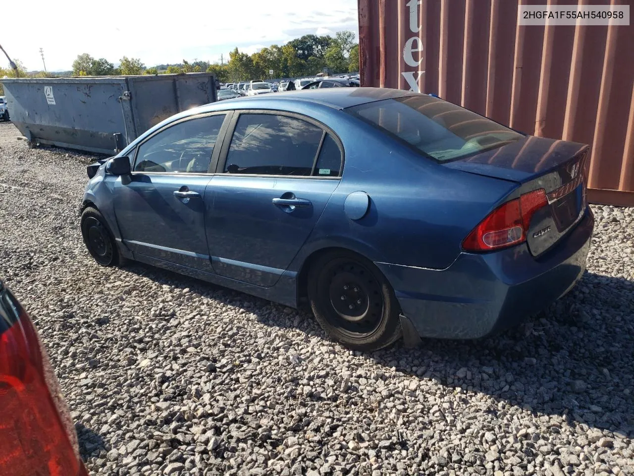 2010 Honda Civic Lx VIN: 2HGFA1F55AH540958 Lot: 72945744