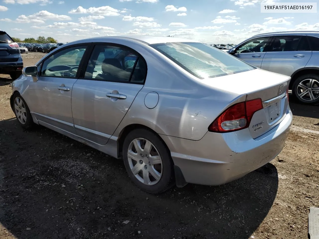 2010 Honda Civic Lx VIN: 19XFA1F51AE016197 Lot: 72963774