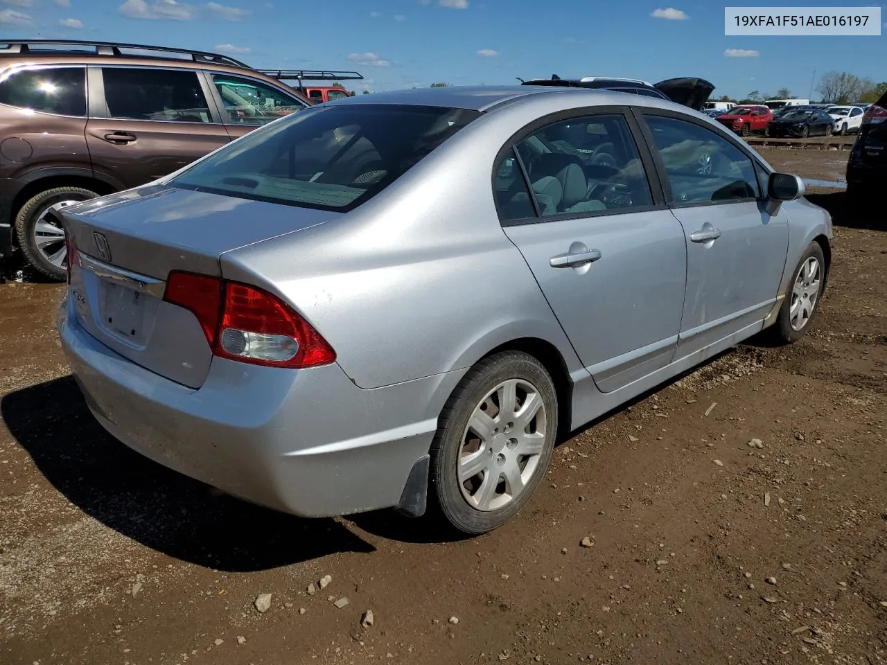 2010 Honda Civic Lx VIN: 19XFA1F51AE016197 Lot: 72963774